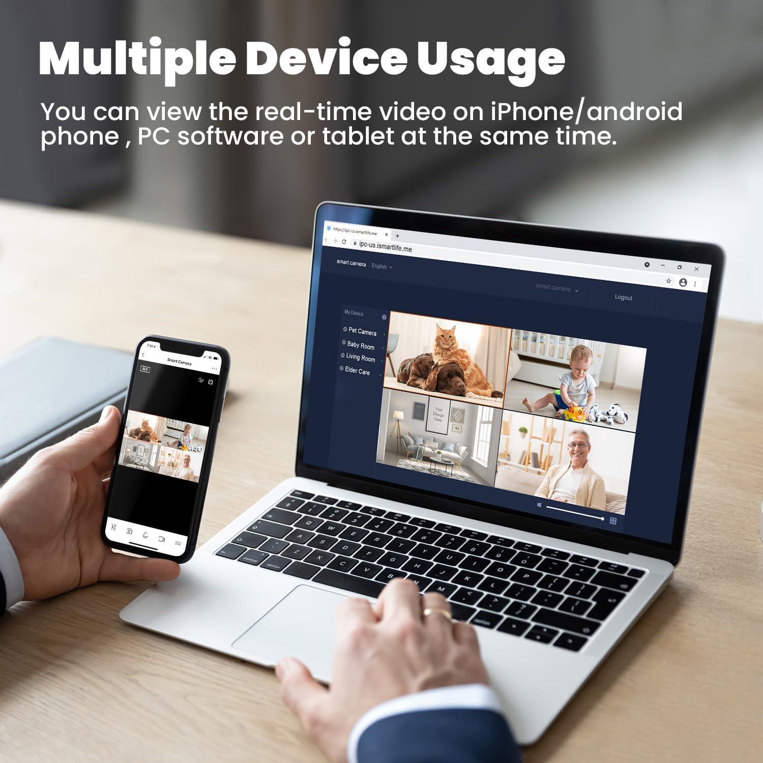 Cámara Interior Little Life 2K 360° con Detección de Movimiento
