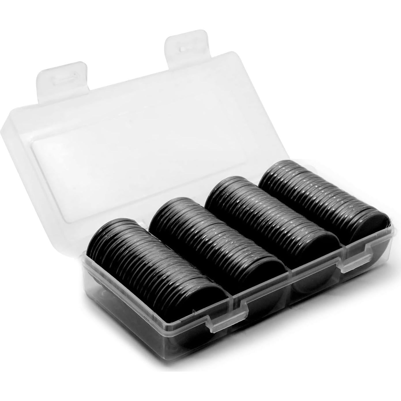 Juego de 100 Fichas de Plástico para Póker con Caja Negra