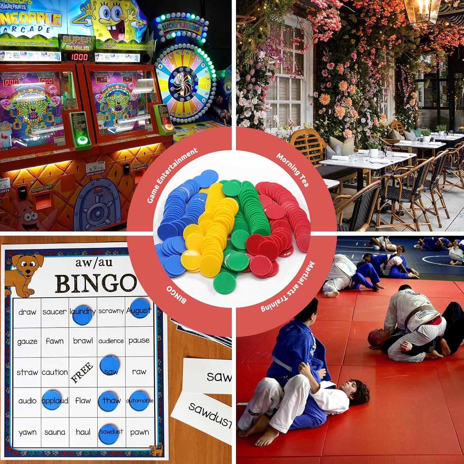 Juego de 100 Fichas de Plástico para Póker 25mm Colores