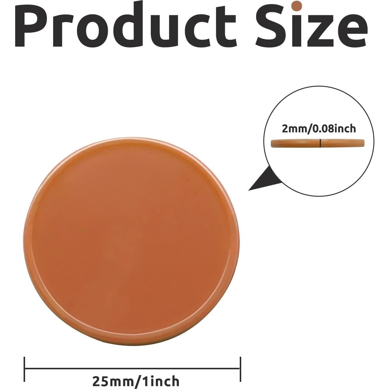 Juego de 100 Fichas de Plástico para Póker Chocolate 25 mm