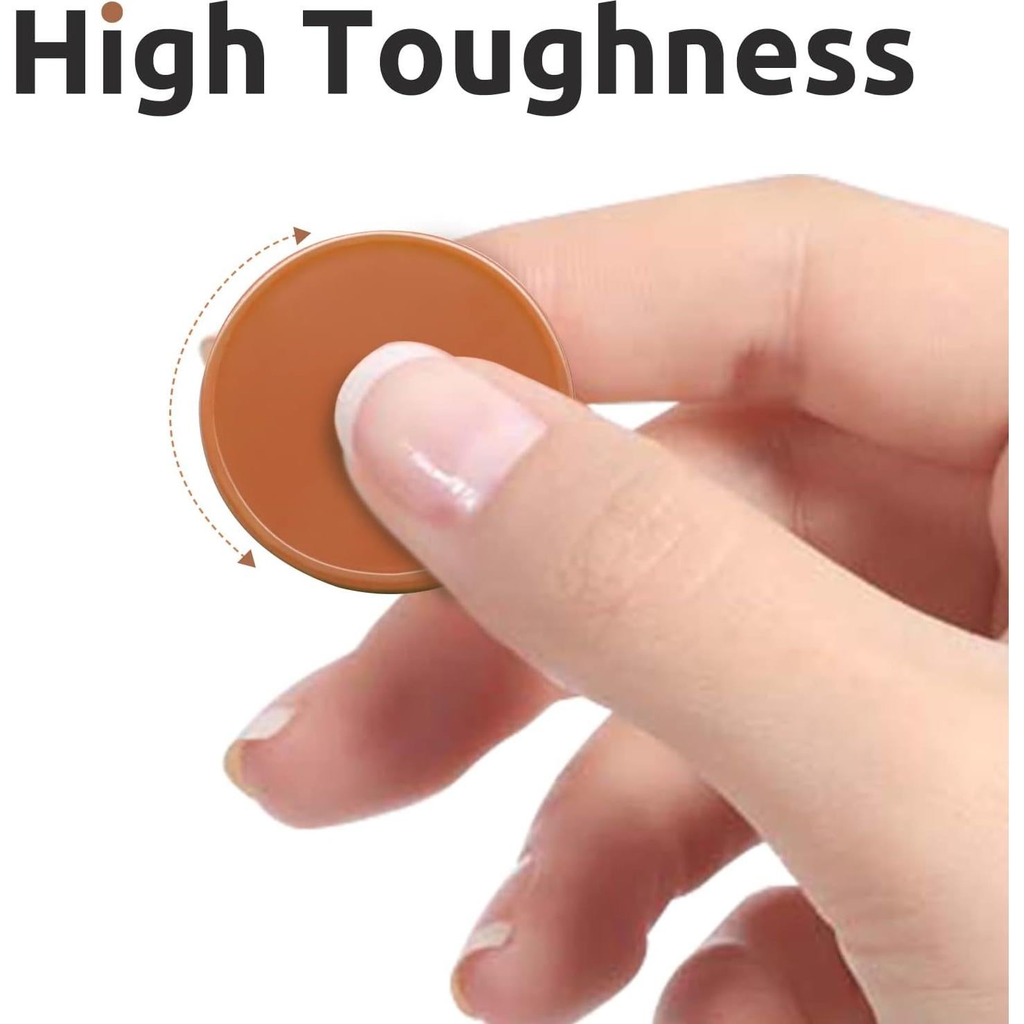 Juego de 100 Fichas de Plástico para Póker Chocolate 25 mm