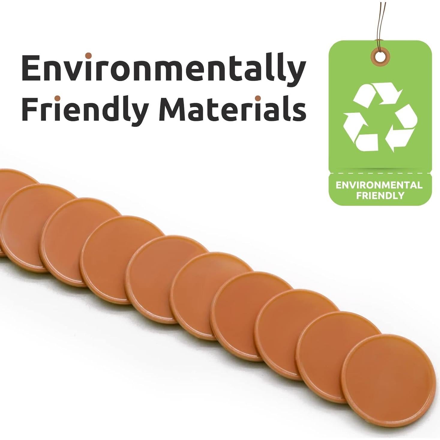 Juego de 100 Fichas de Plástico para Aprendizaje 25 mm