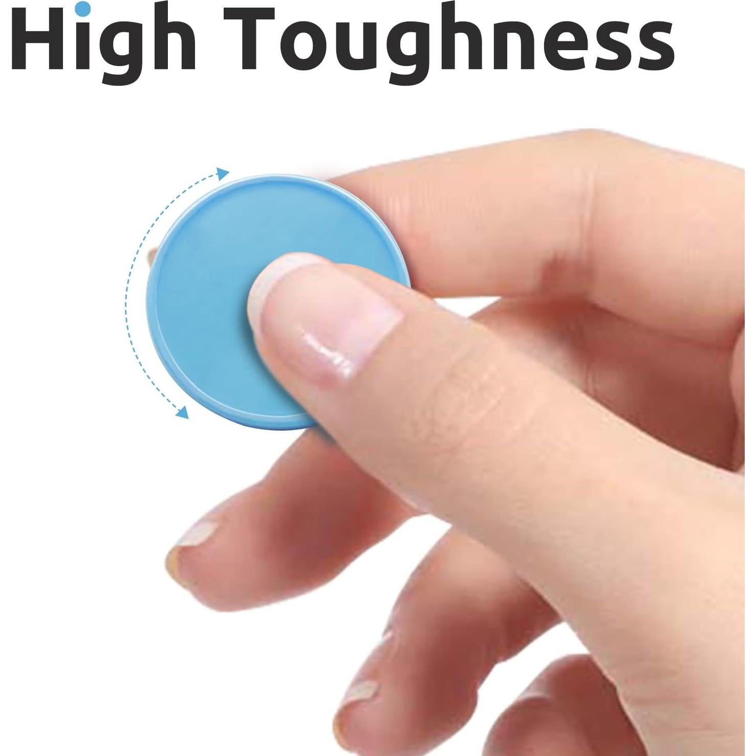 Juego de 100 Fichas de Plástico para Aprendizaje Azul 25 mm