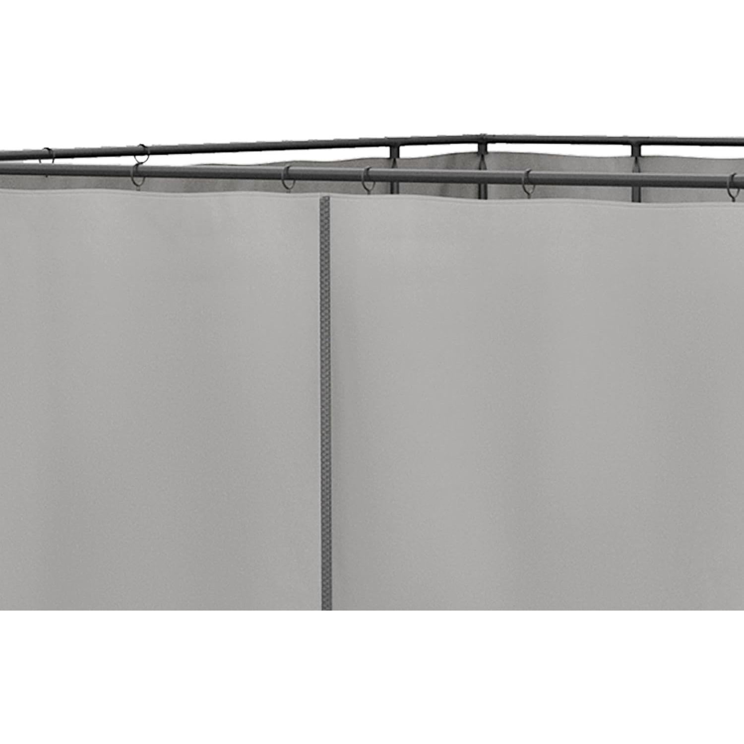 Cortinas Universales para Gazebo Outsunny 3.71 kg Gris Claro