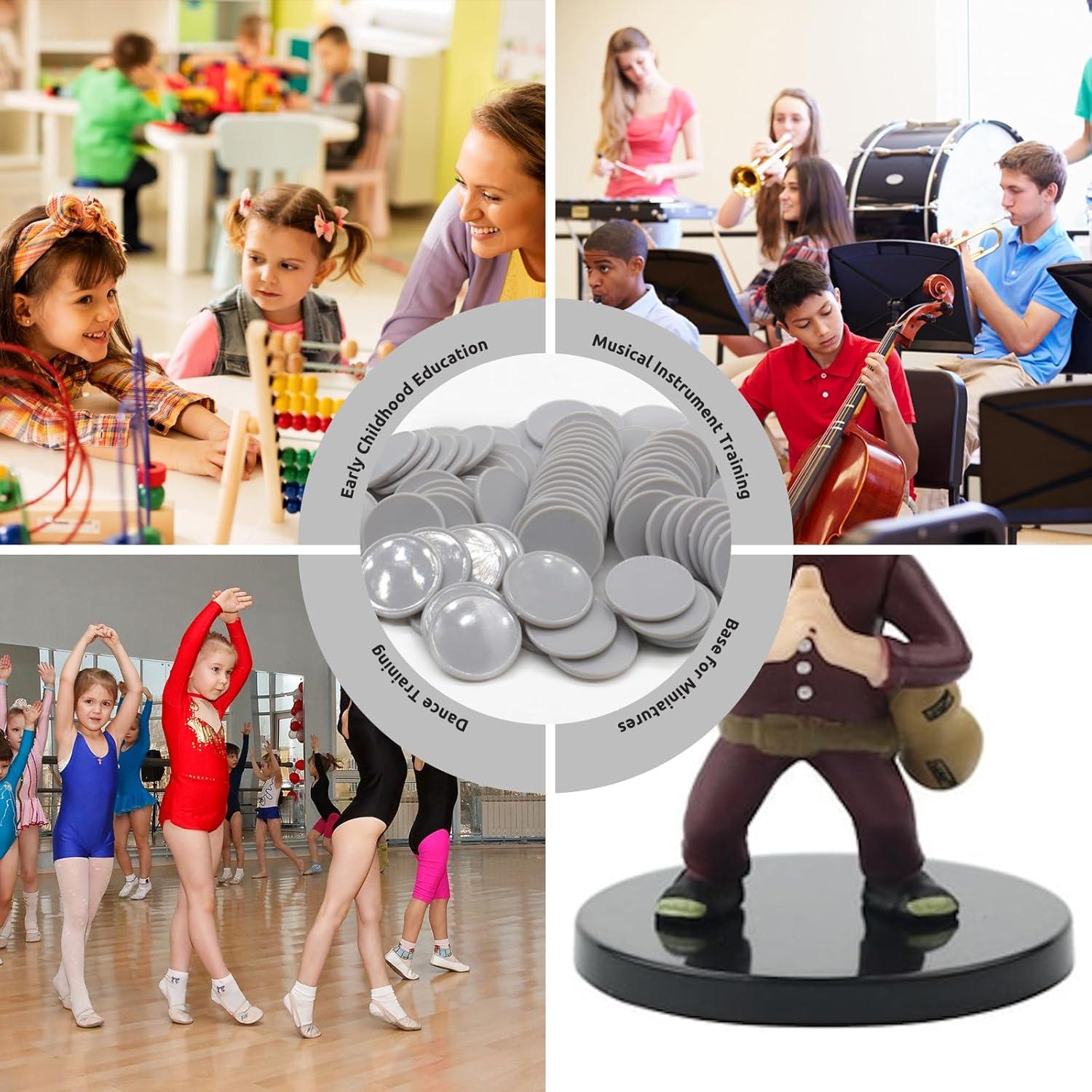 Juego de 100 Fichas de Plástico para Aprendizaje 25 mm