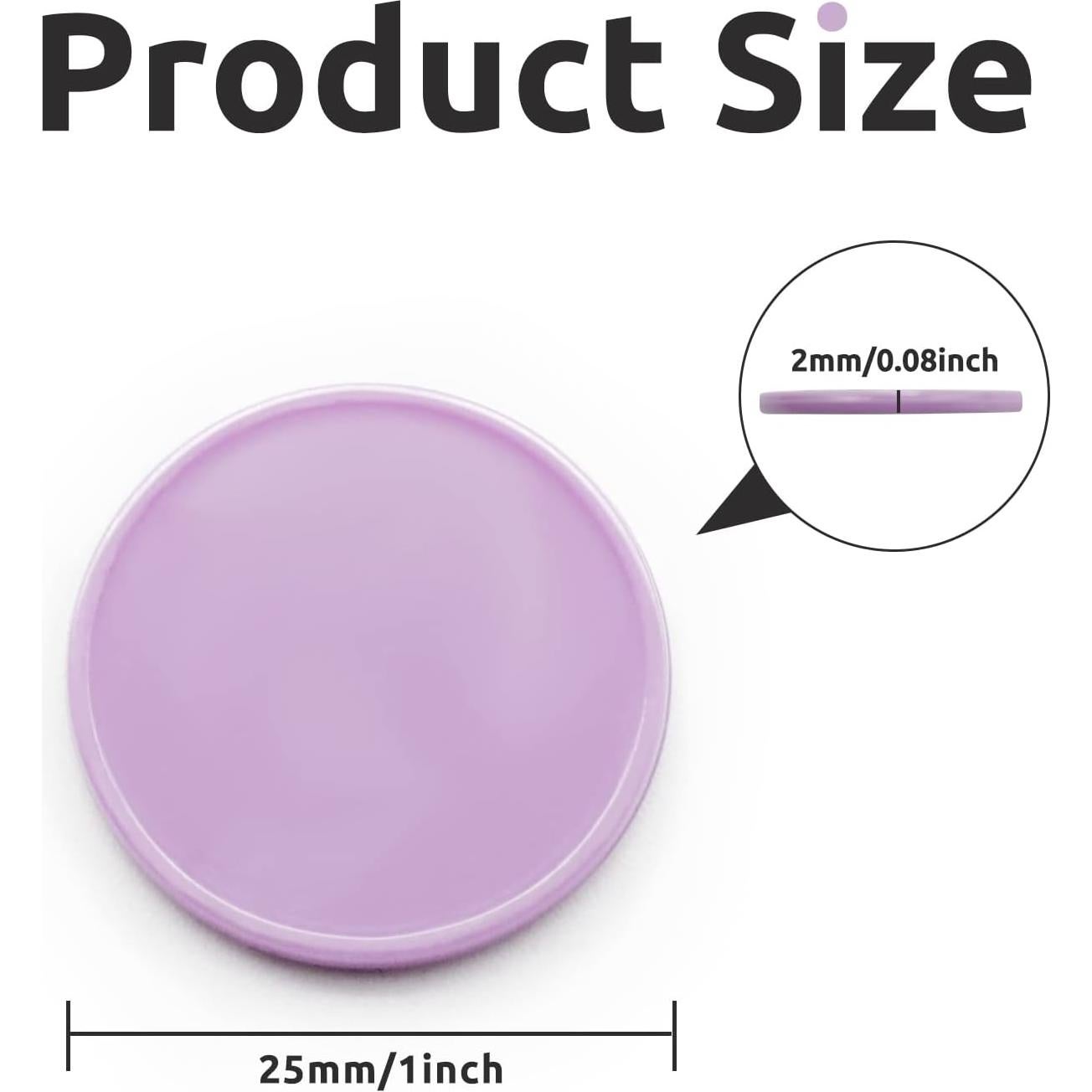 Juego de 100 Fichas de Plástico Cardo 25 mm para Aprendizaje