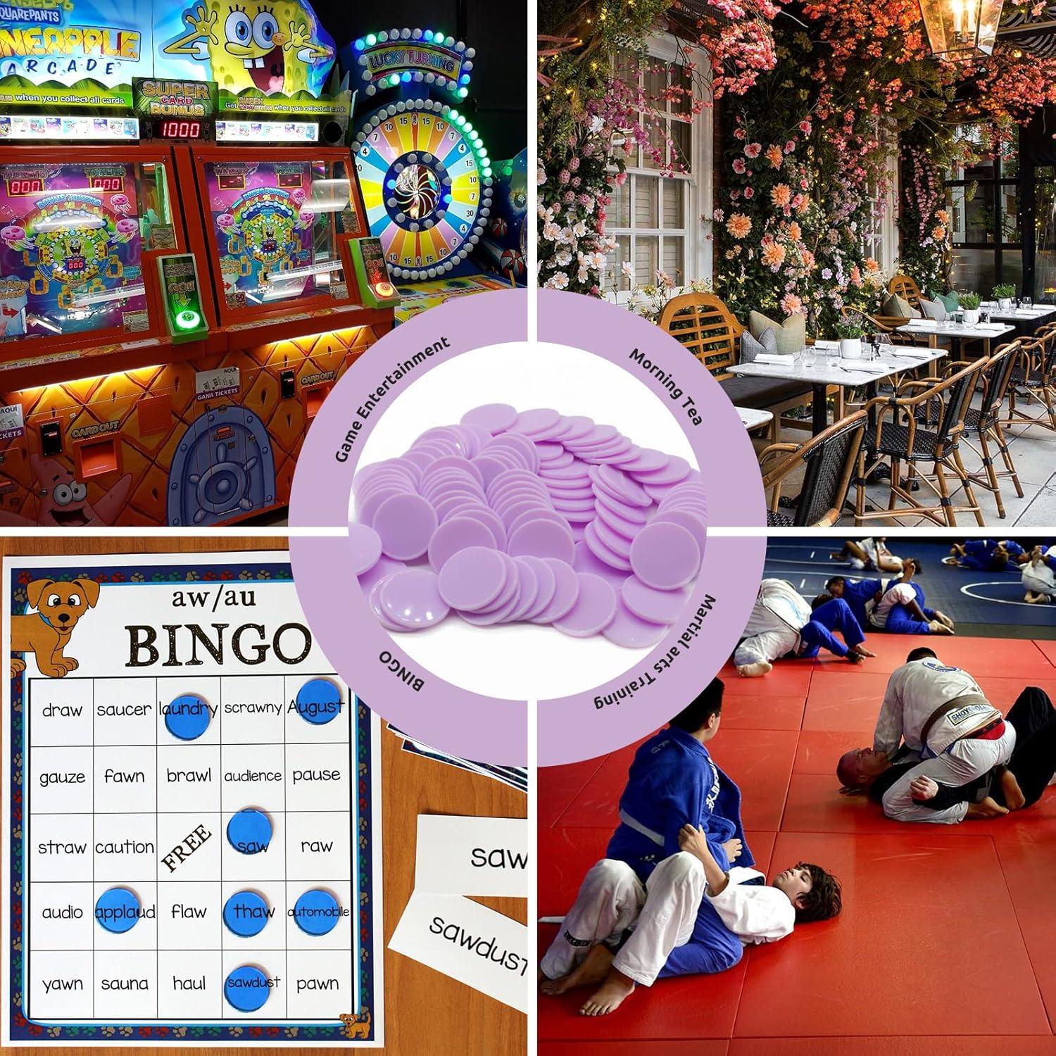 Juego de 100 Fichas de Plástico Cardo 25 mm para Aprendizaje