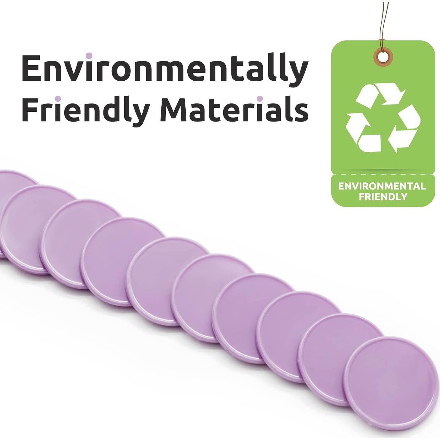 Juego de 100 Fichas de Plástico Cardo 25 mm para Aprendizaje