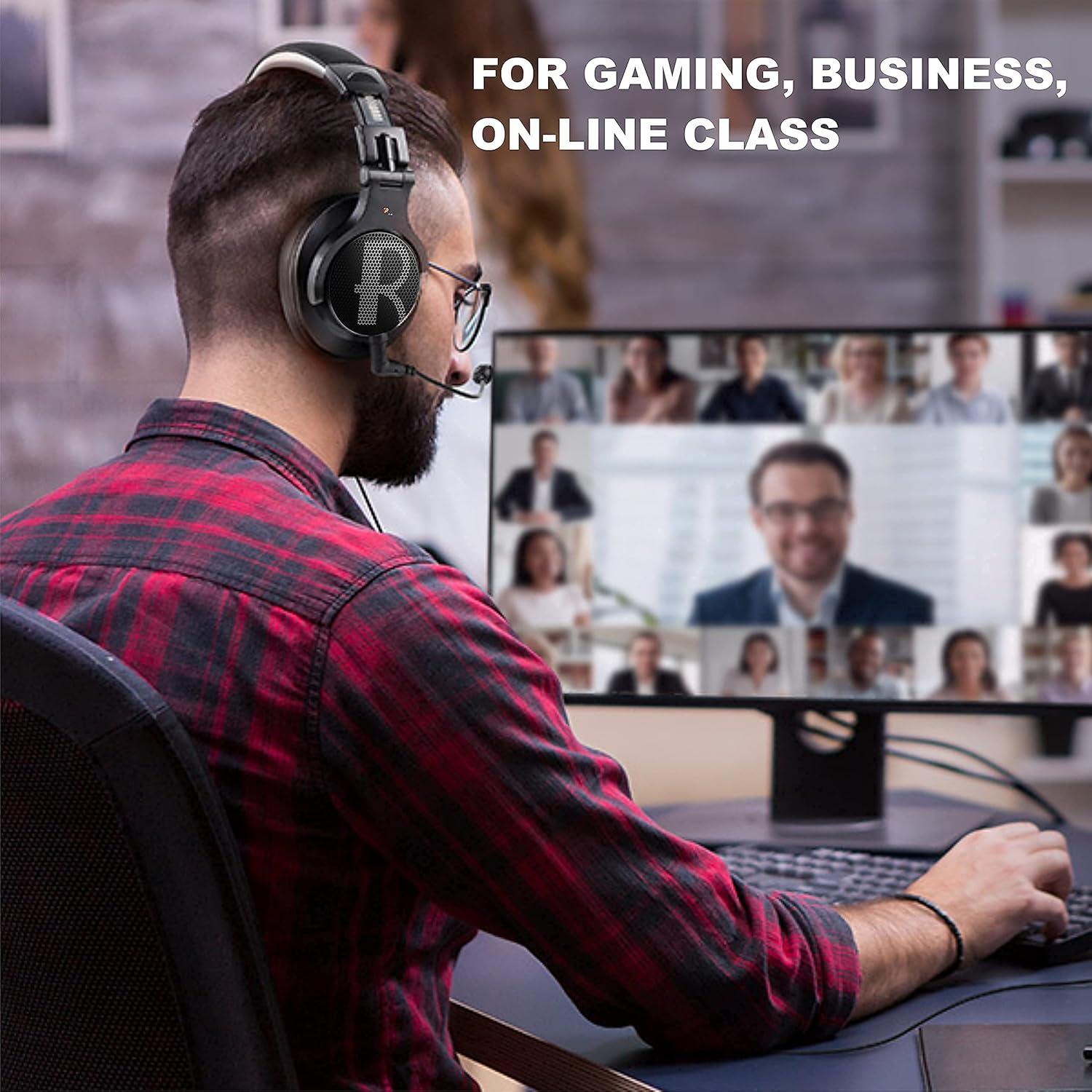 Auriculares Prosonic DJ2-KG con micrófono boom y control de volumen