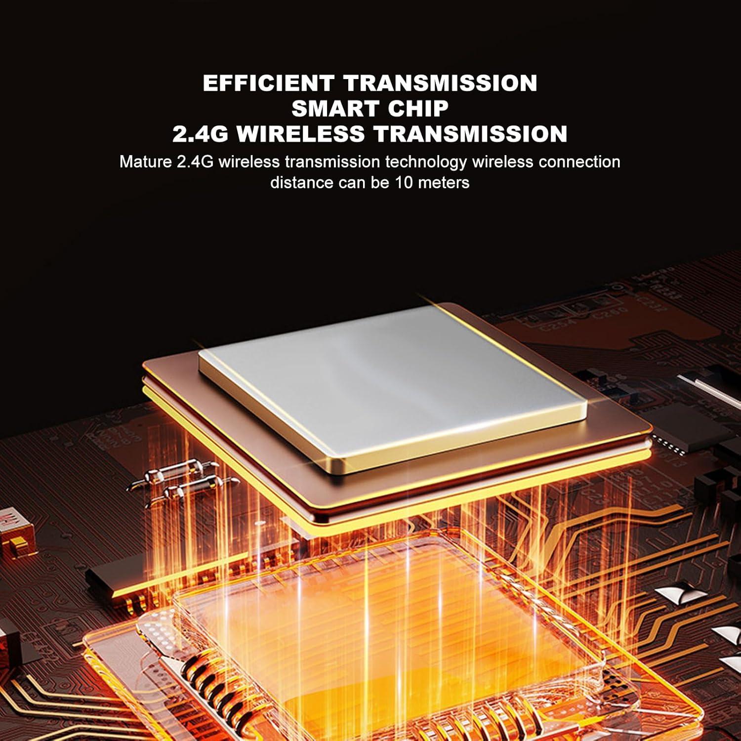 Ratón Gaming Zunate 1200 DPI Inalámbrico Ergonomico Blanco