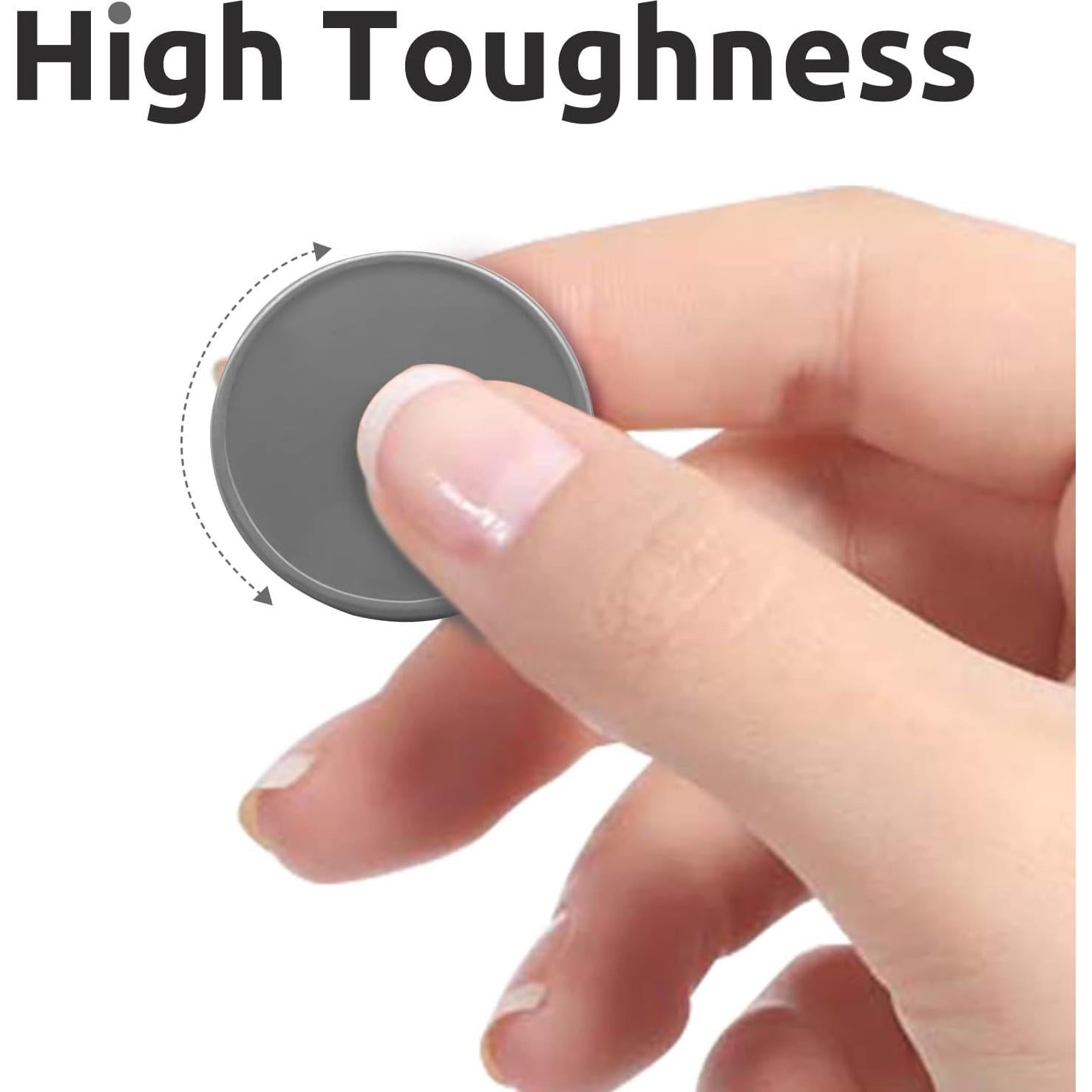 Juego de 100 Fichas de Plástico para Aprendizaje 25 mm Gris