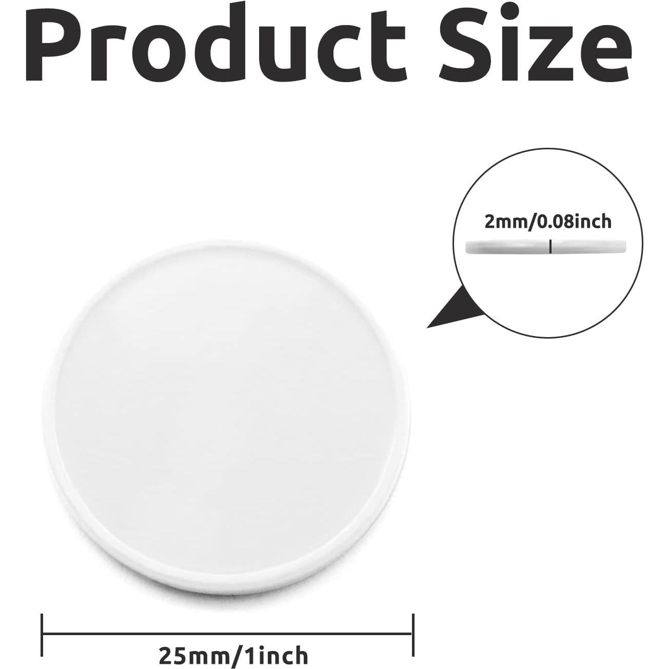 Juego de 100 Fichas de Plástico para Aprendizaje 25mm