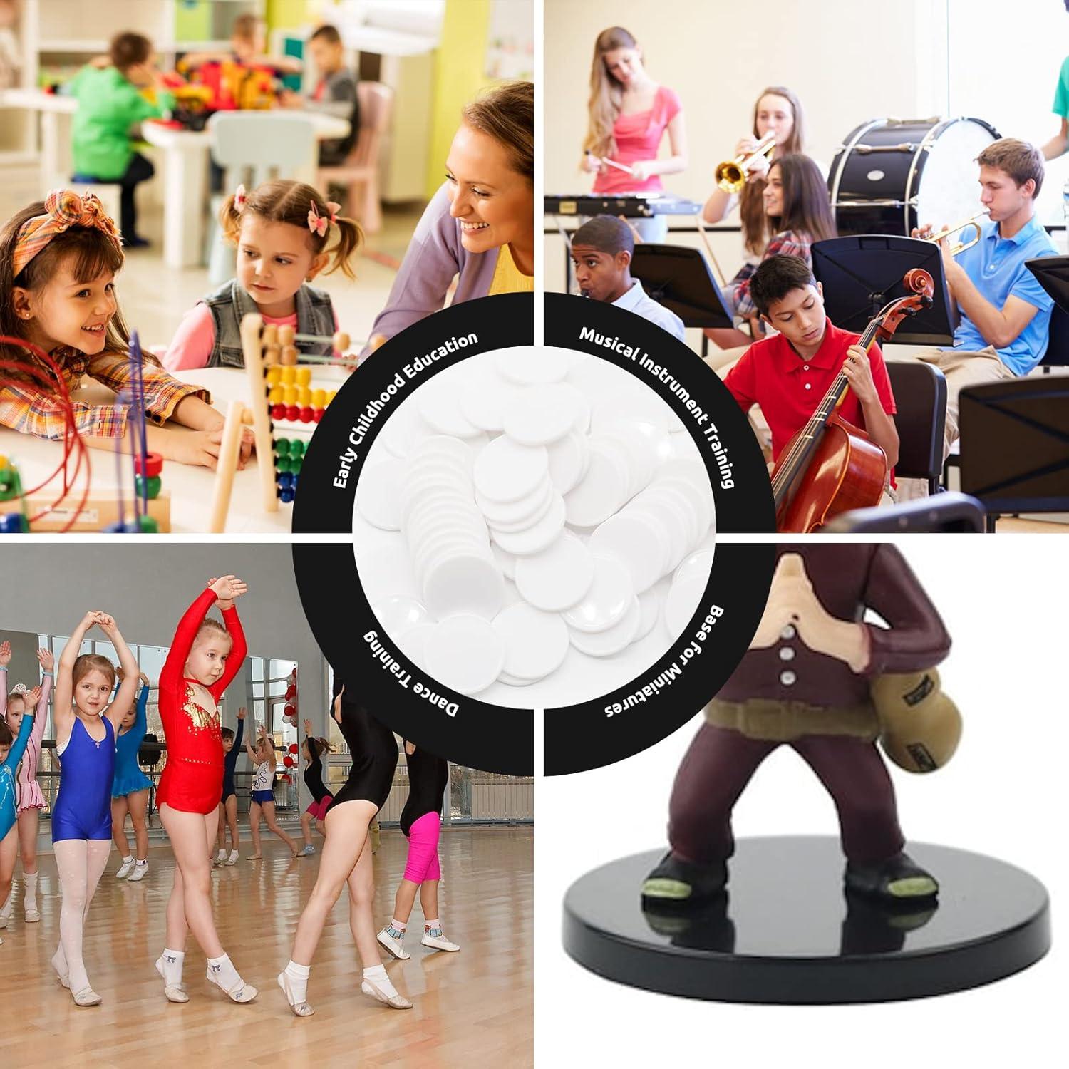 Juego de 100 Fichas de Plástico para Aprendizaje 25mm