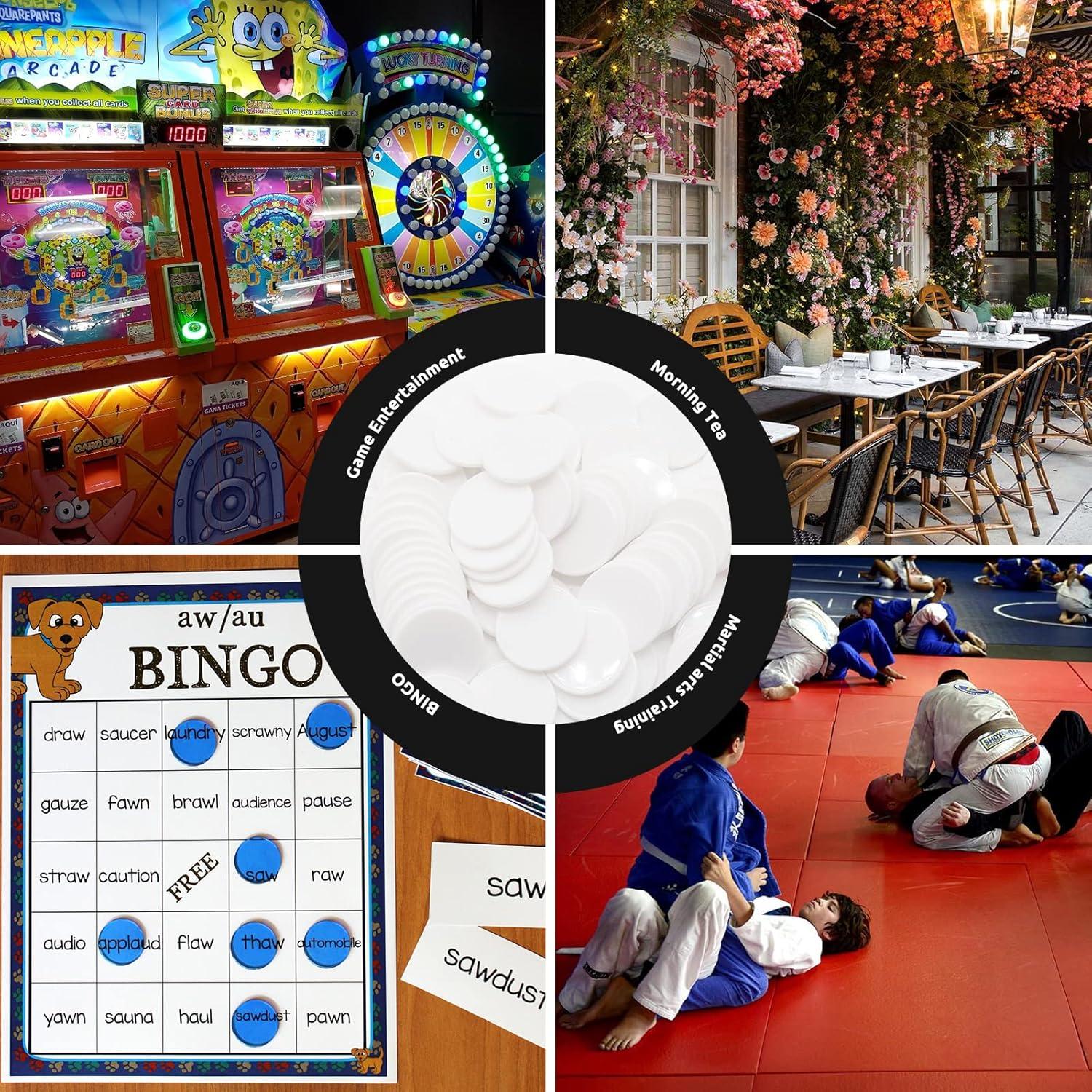 Juego de 100 Fichas de Plástico para Aprendizaje 25mm