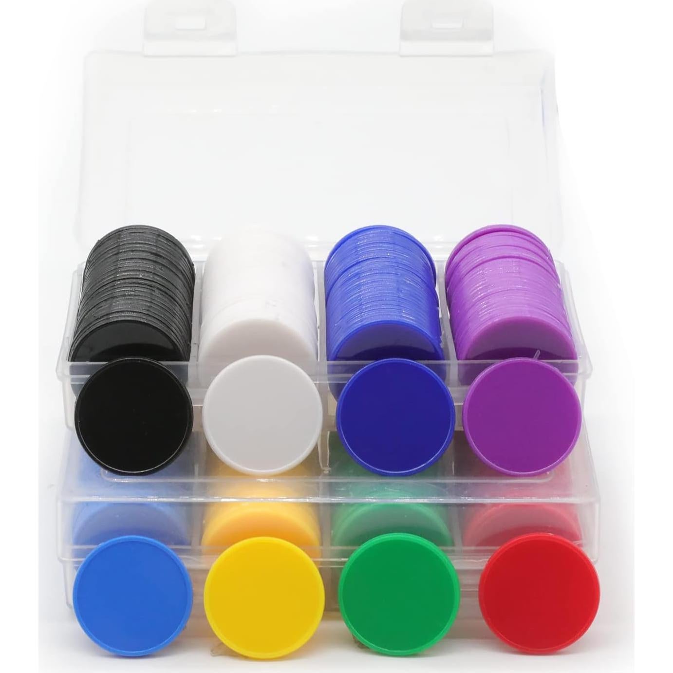 Juego de 100 Fichas de Plástico para Aprendizaje 25mm