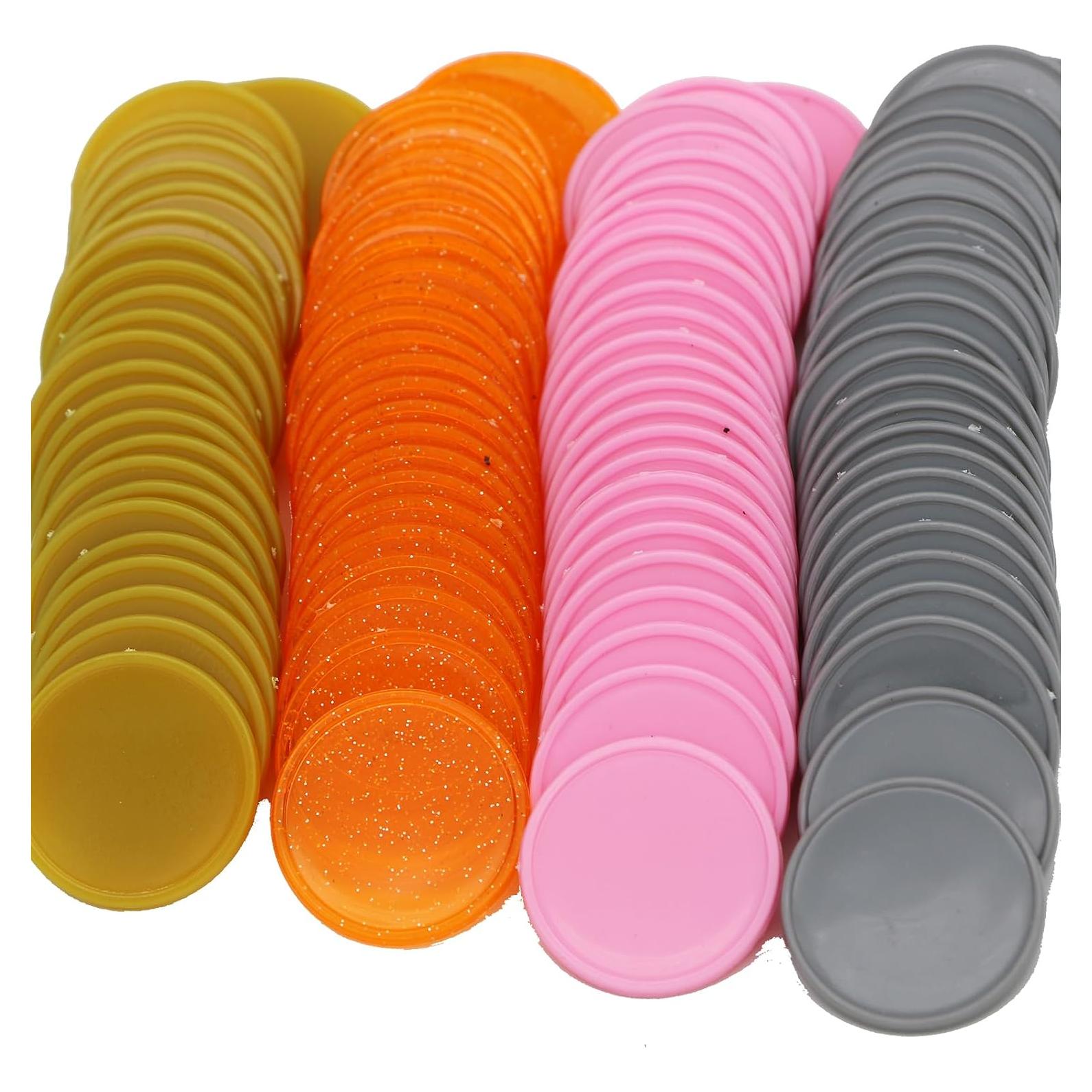 Juego de 100 Fichas de Póker Plástico 25mm con Caja