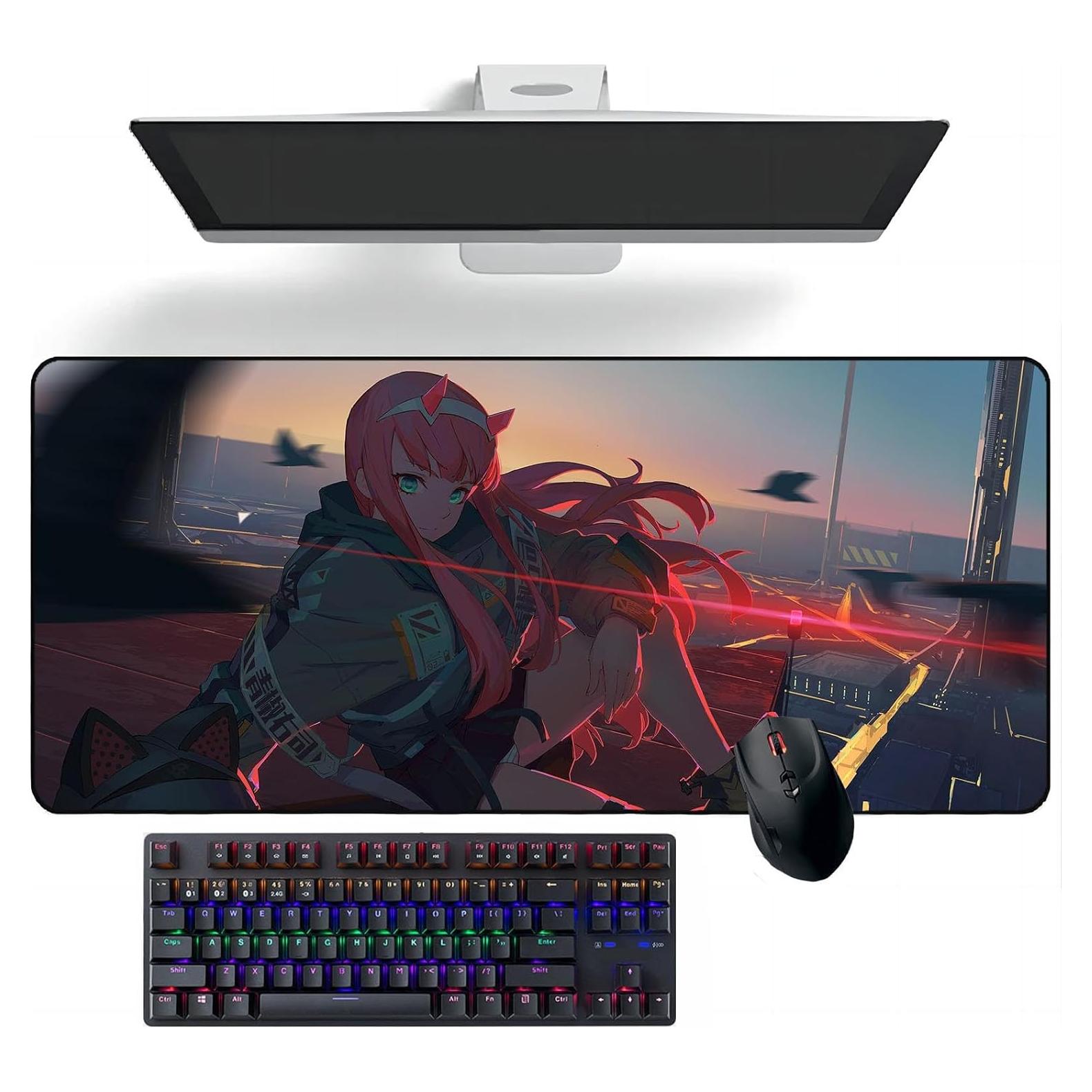 Alfombrilla de Ratón Grande Anime ZEKYGPP 70x30cm Antideslizante