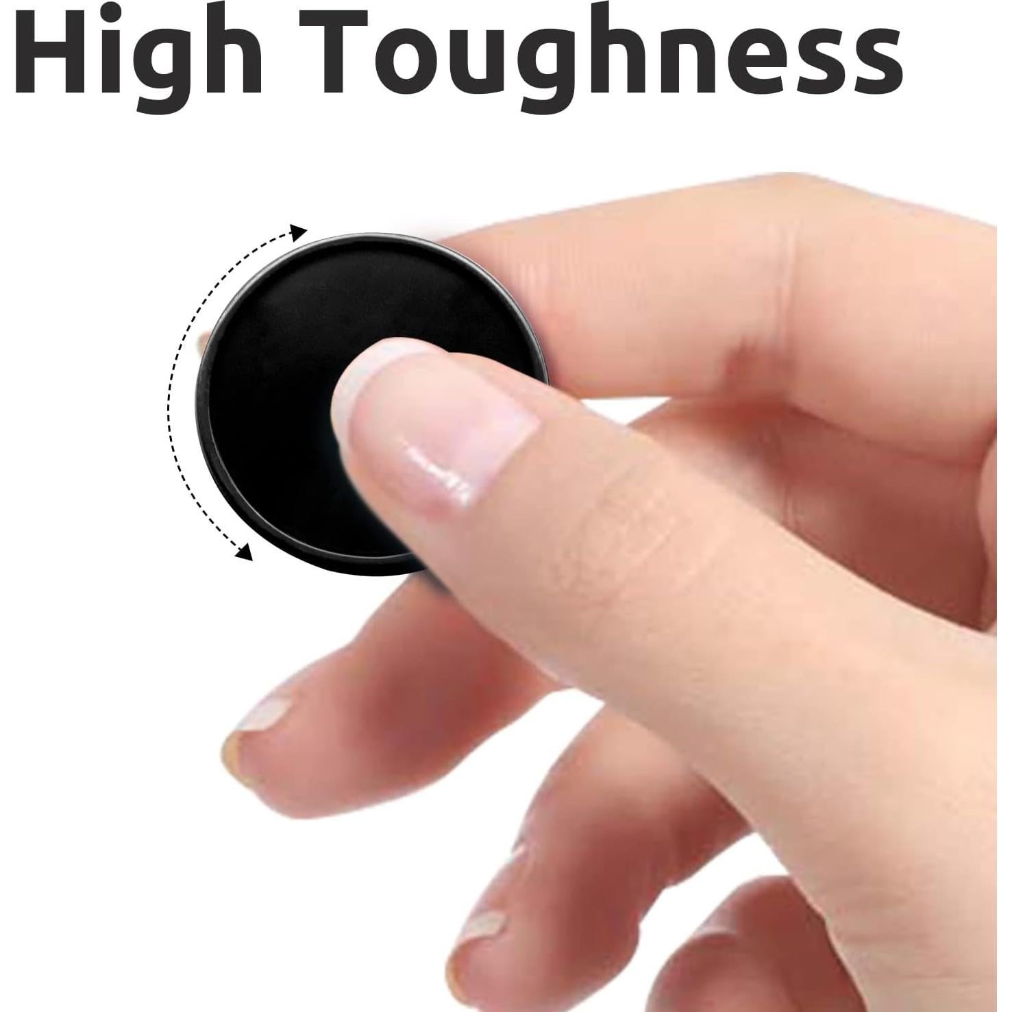 Juego de 100 fichas de plástico negro 25 mm con caja