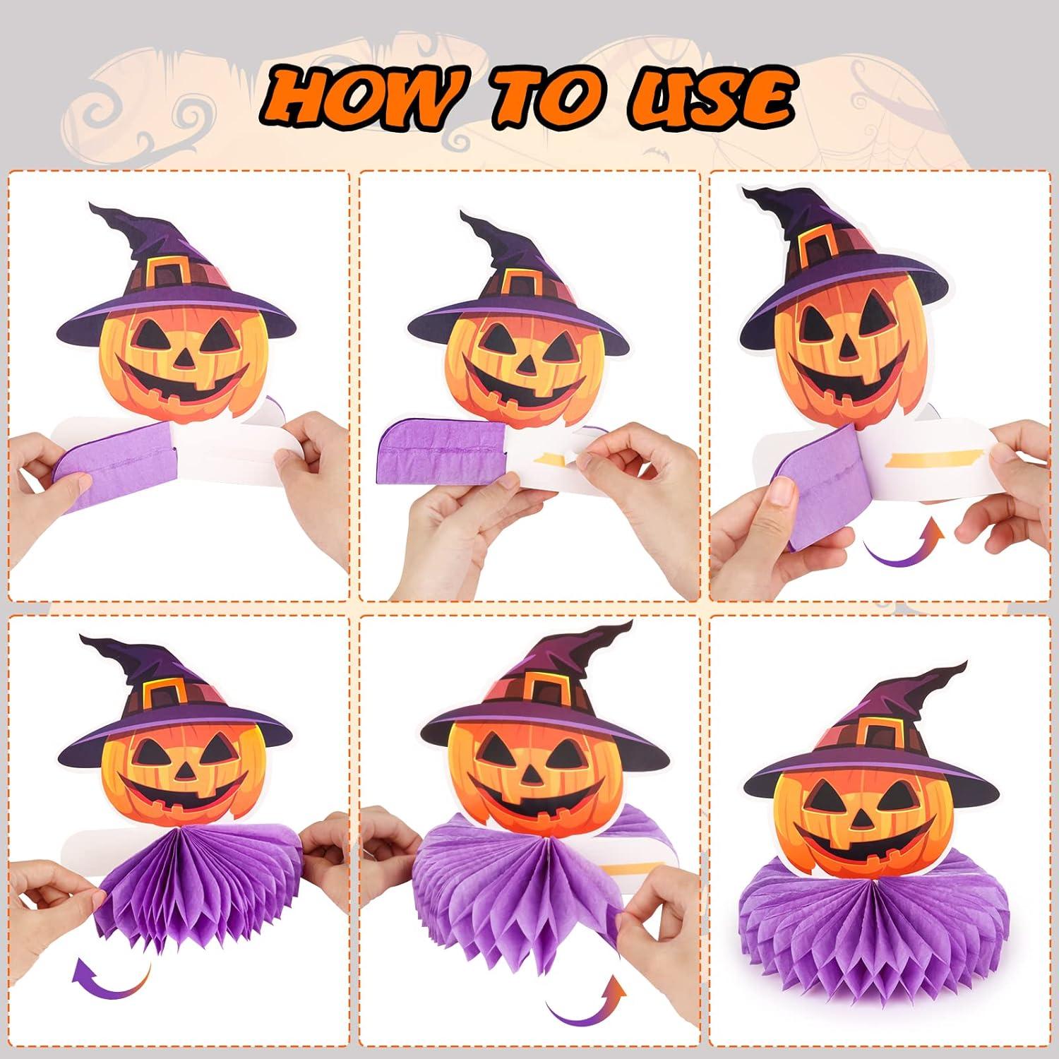 Centro de Mesa Halloween 9 Piezas Waenerec Decoración