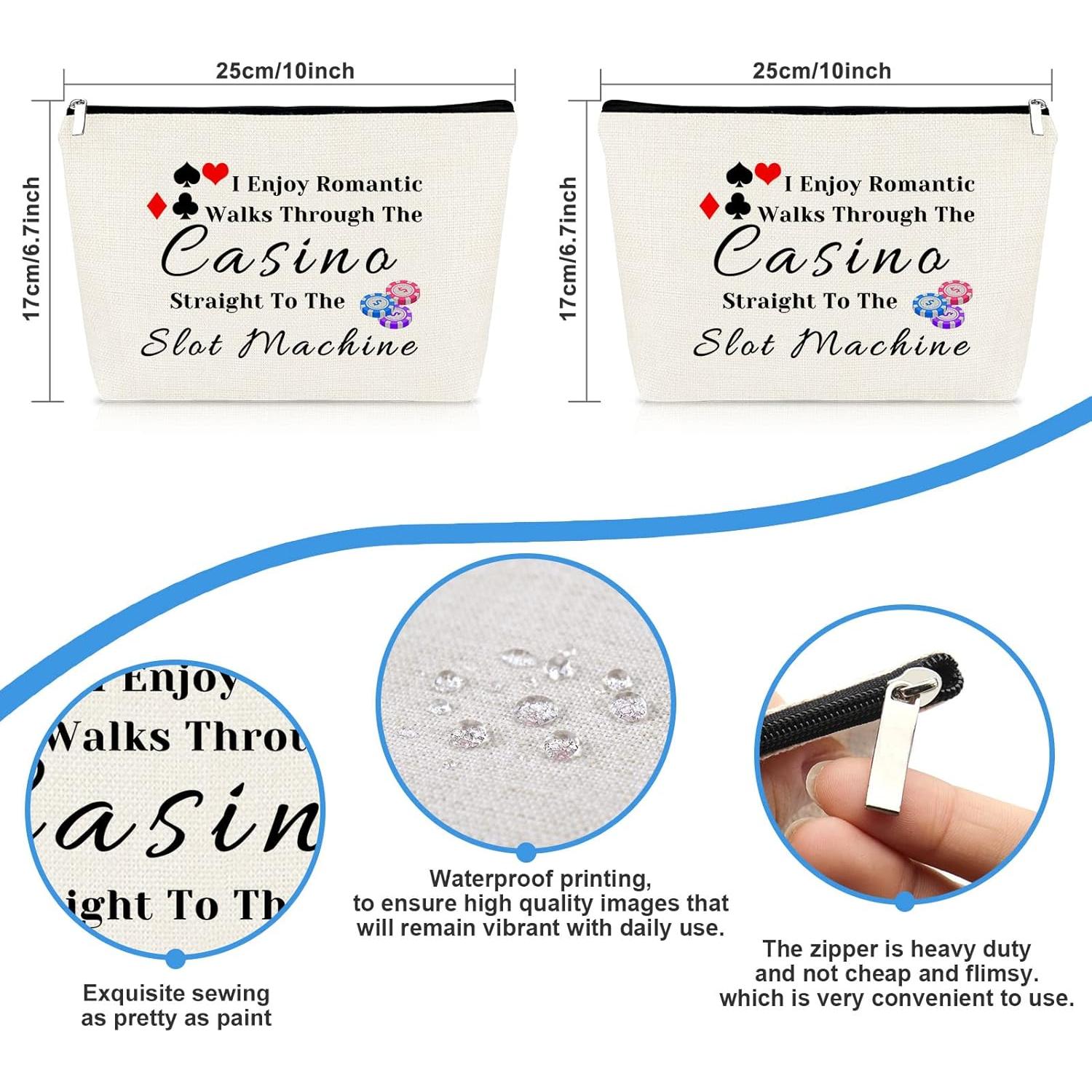 Bolsa de Maquillaje Mikela 2 Pcs para Amantes del Casino