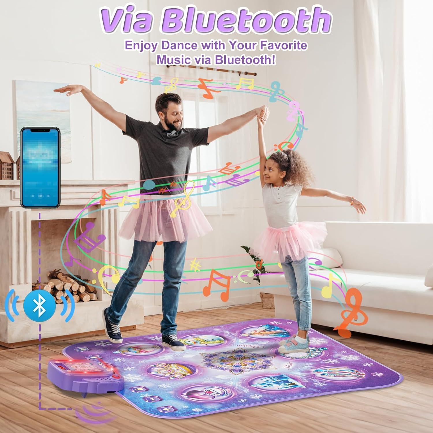 Alfombra de Baile Inalámbrica Surelect Morada 103x85cm
