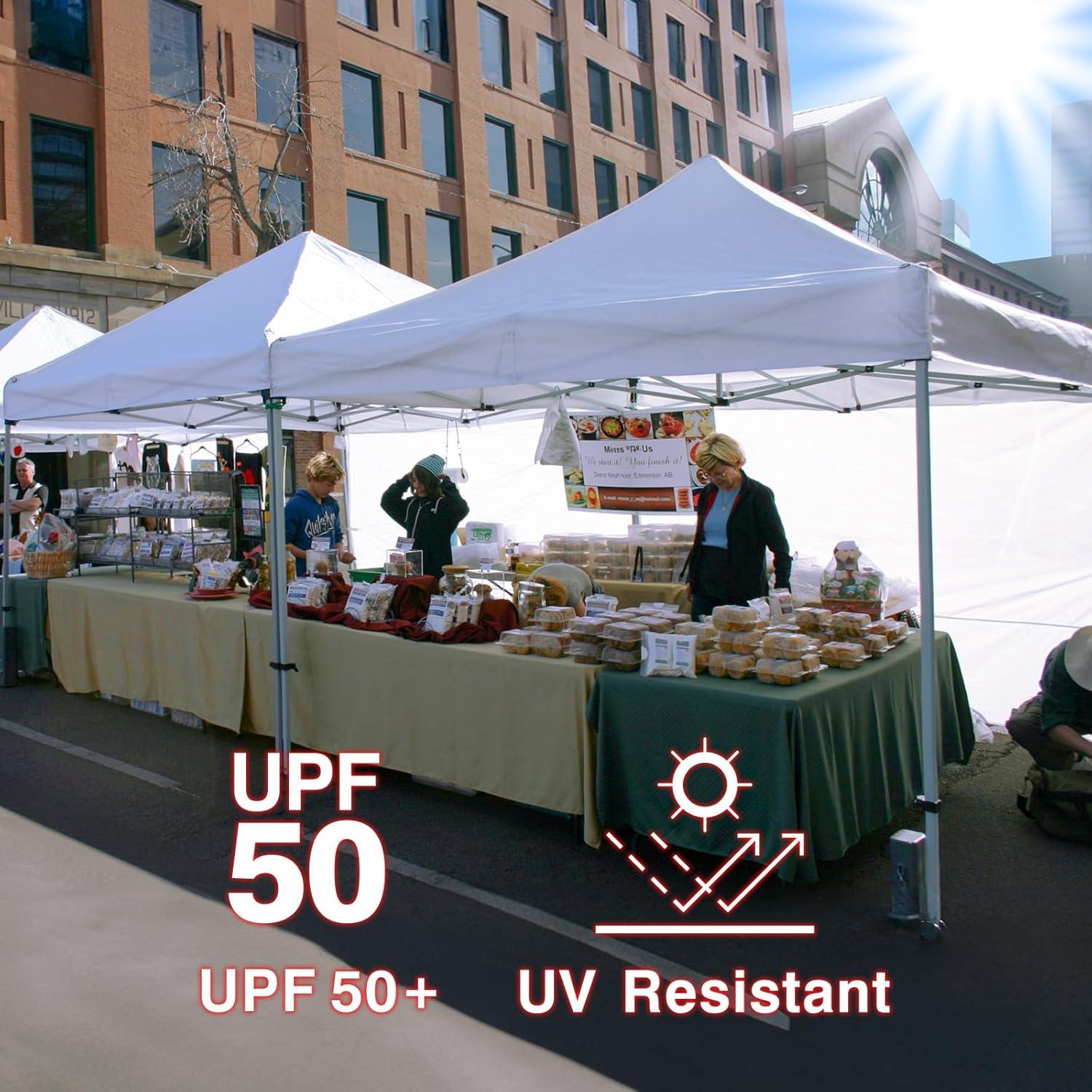 Pared Lateral de Carpa 600D KaKuEike 304.8x218.4cm Blanca