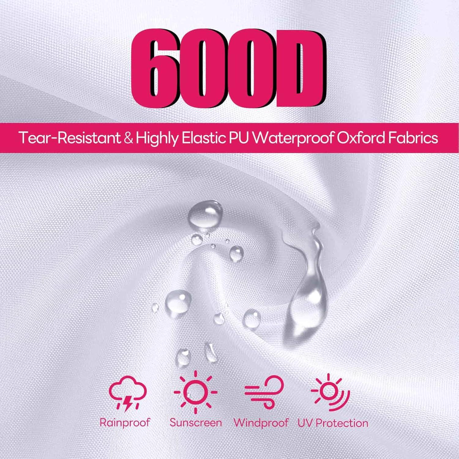 Pared Lateral de Carpa 600D KaKuEike 304.8x218.4cm Blanca