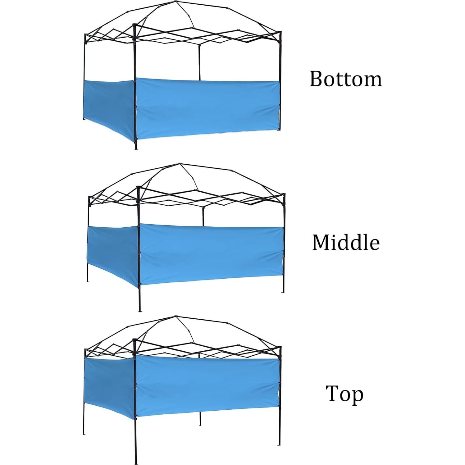 Paneles Laterales Medios NINAT para Gazebo 3.05m x 3.05m Azul
