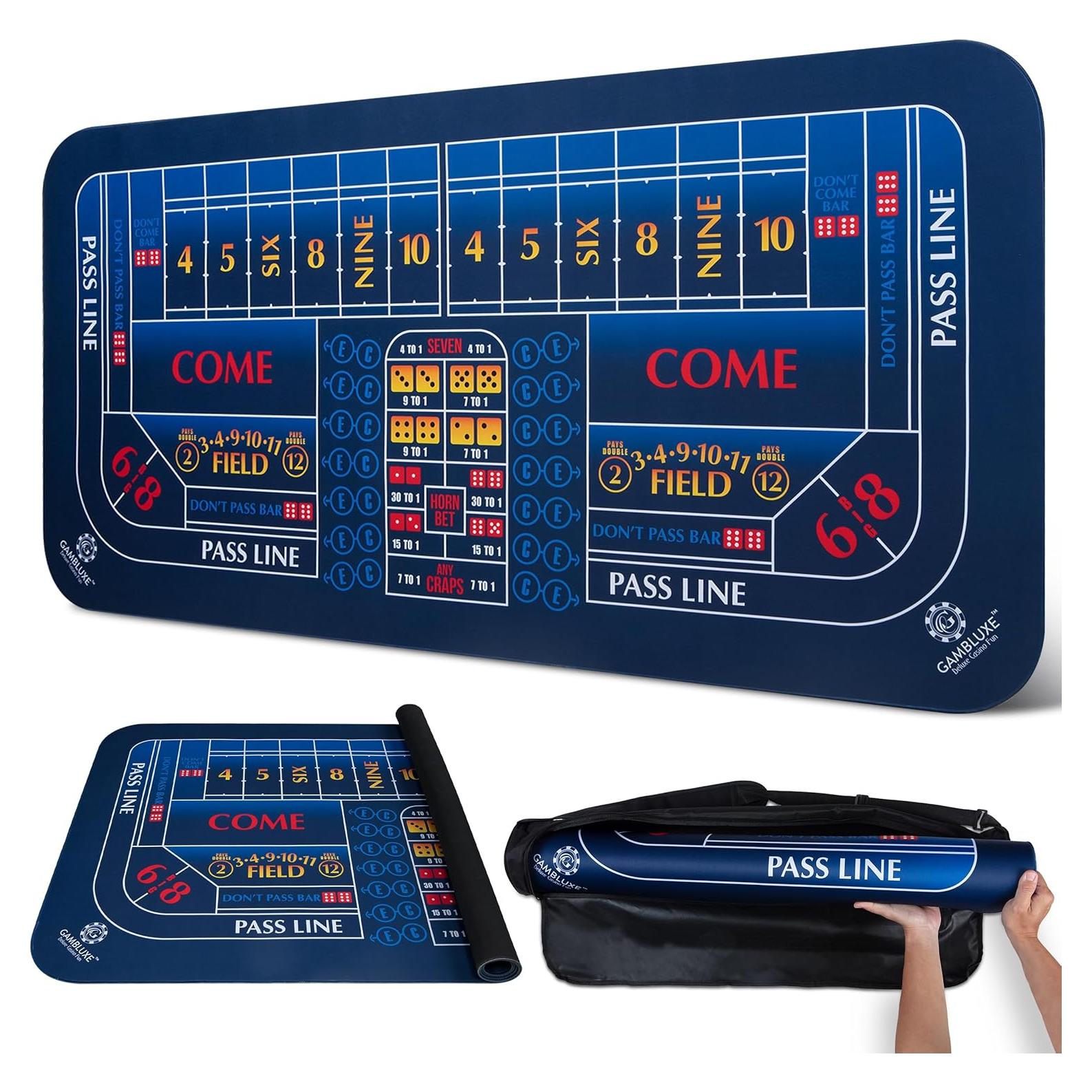 Tapete de Craps Scansoft 70x35 cm Antideslizante Azul