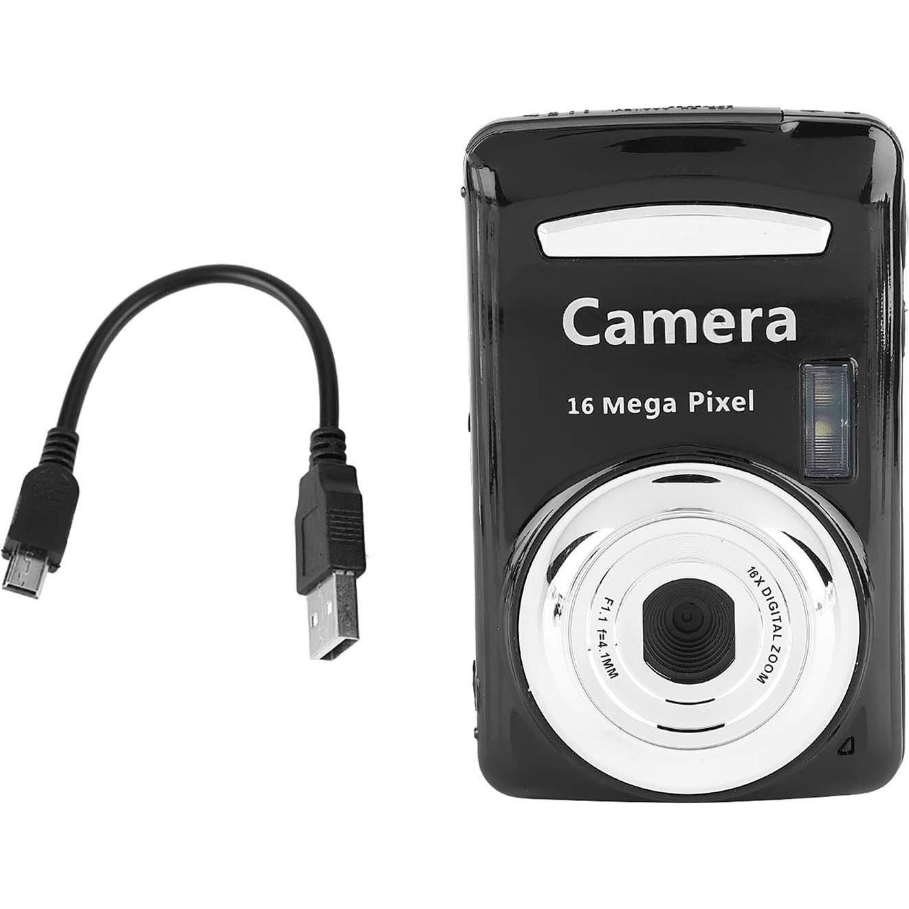 Cámara Digital Compacta HURRISE 16MP 1080P FHD para Niños