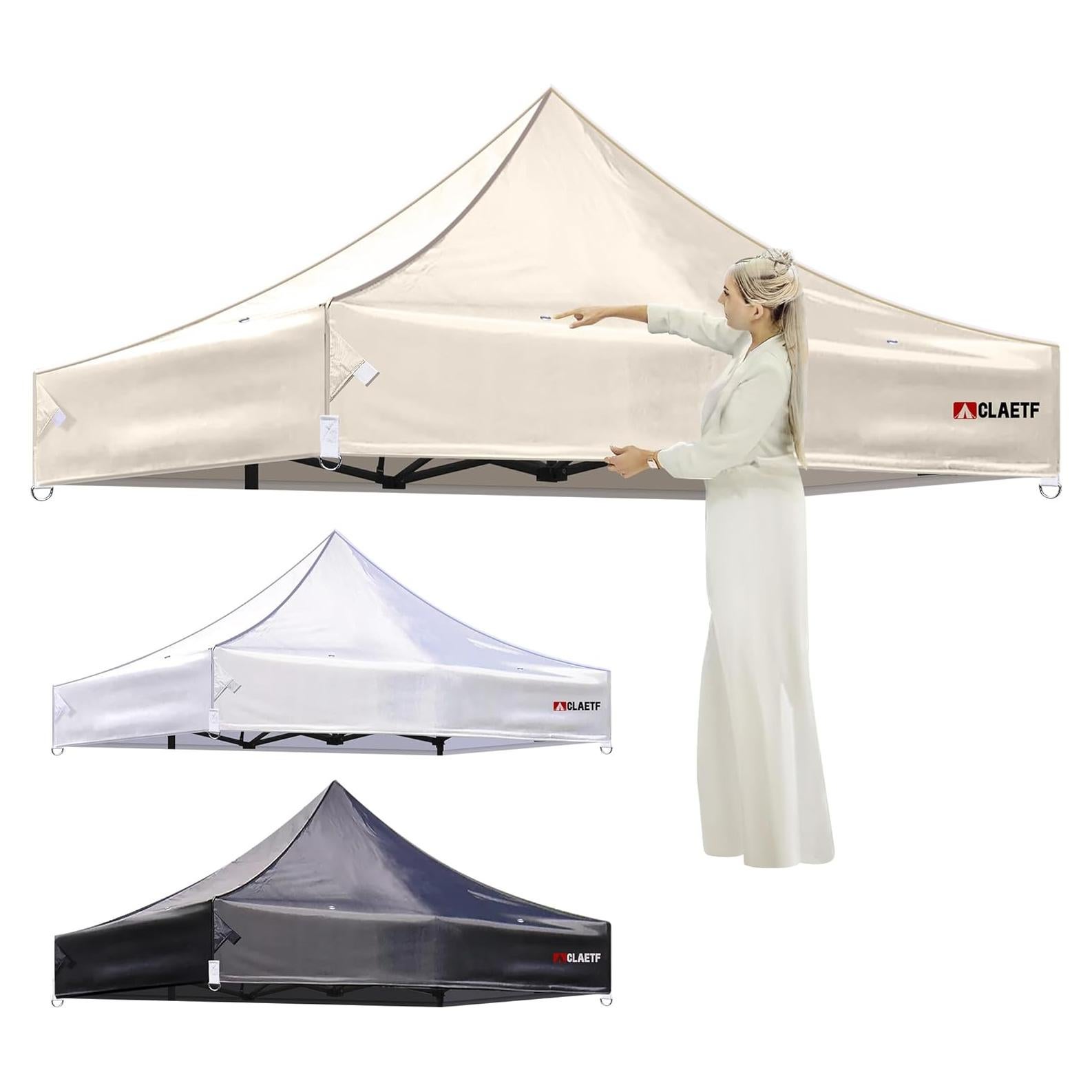 Techo de Reemplazo para Carpa Plegable 10x10 CLAETF Caqui