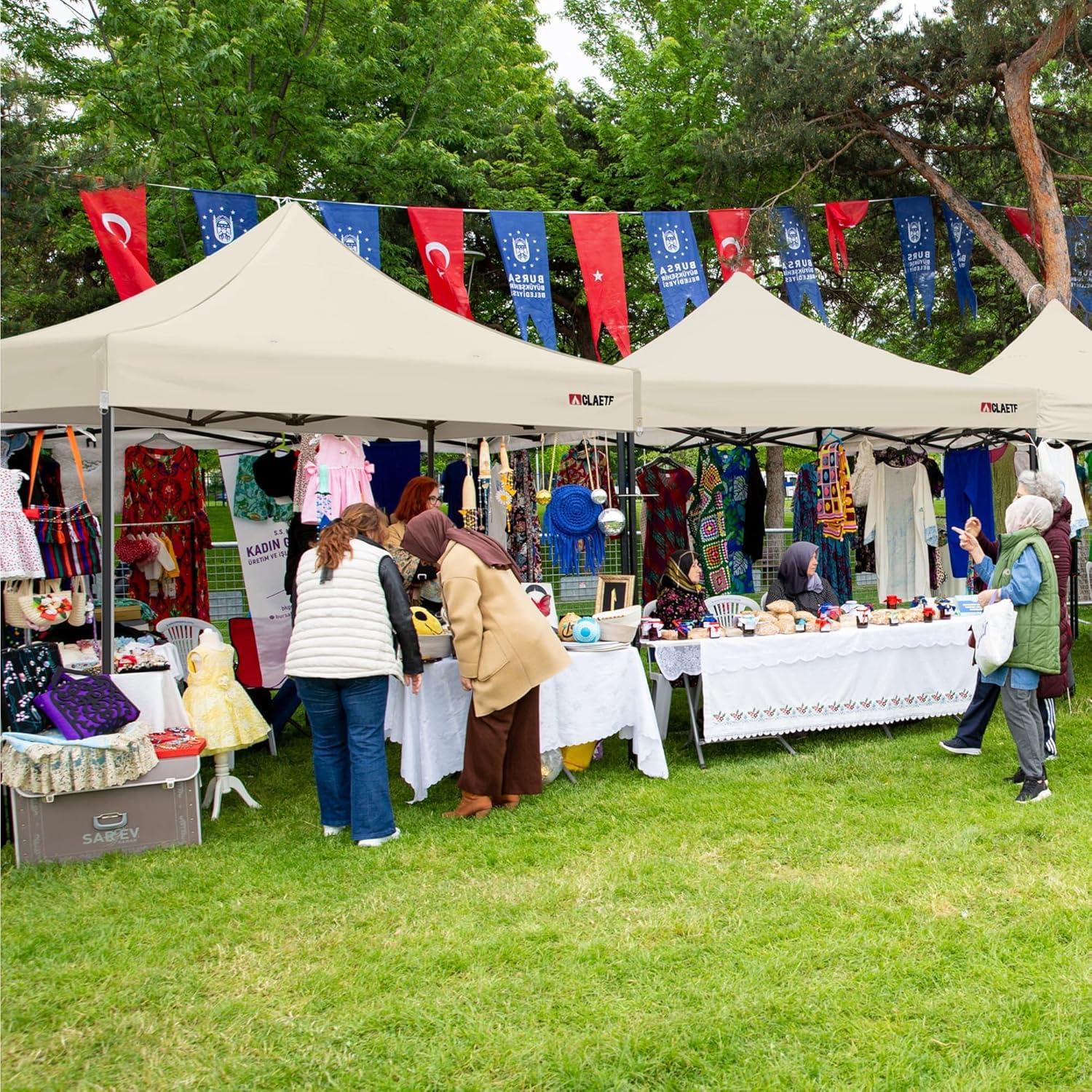 Techo de Reemplazo para Carpa Plegable 10x10 CLAETF Caqui