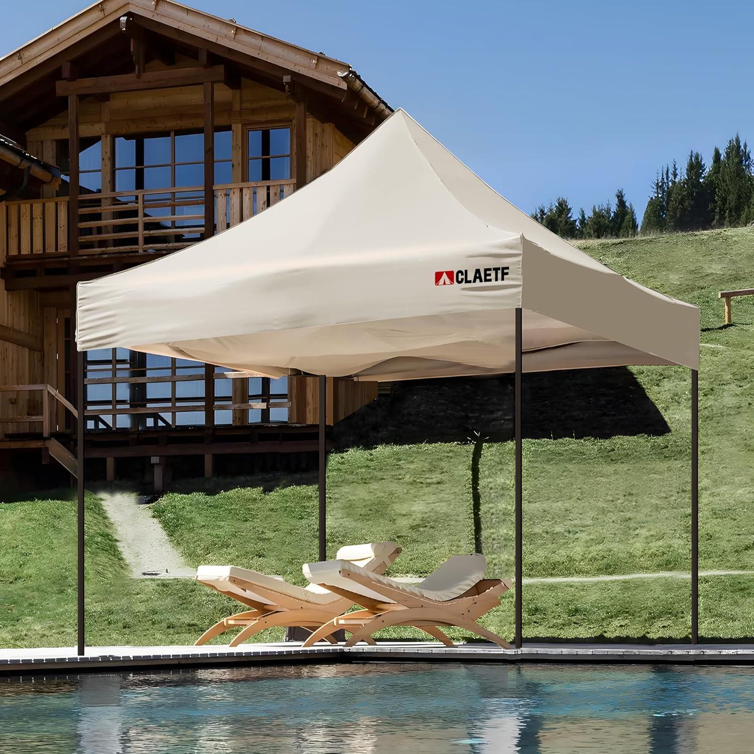 Techo de Reemplazo para Carpa Plegable 10x10 CLAETF Caqui