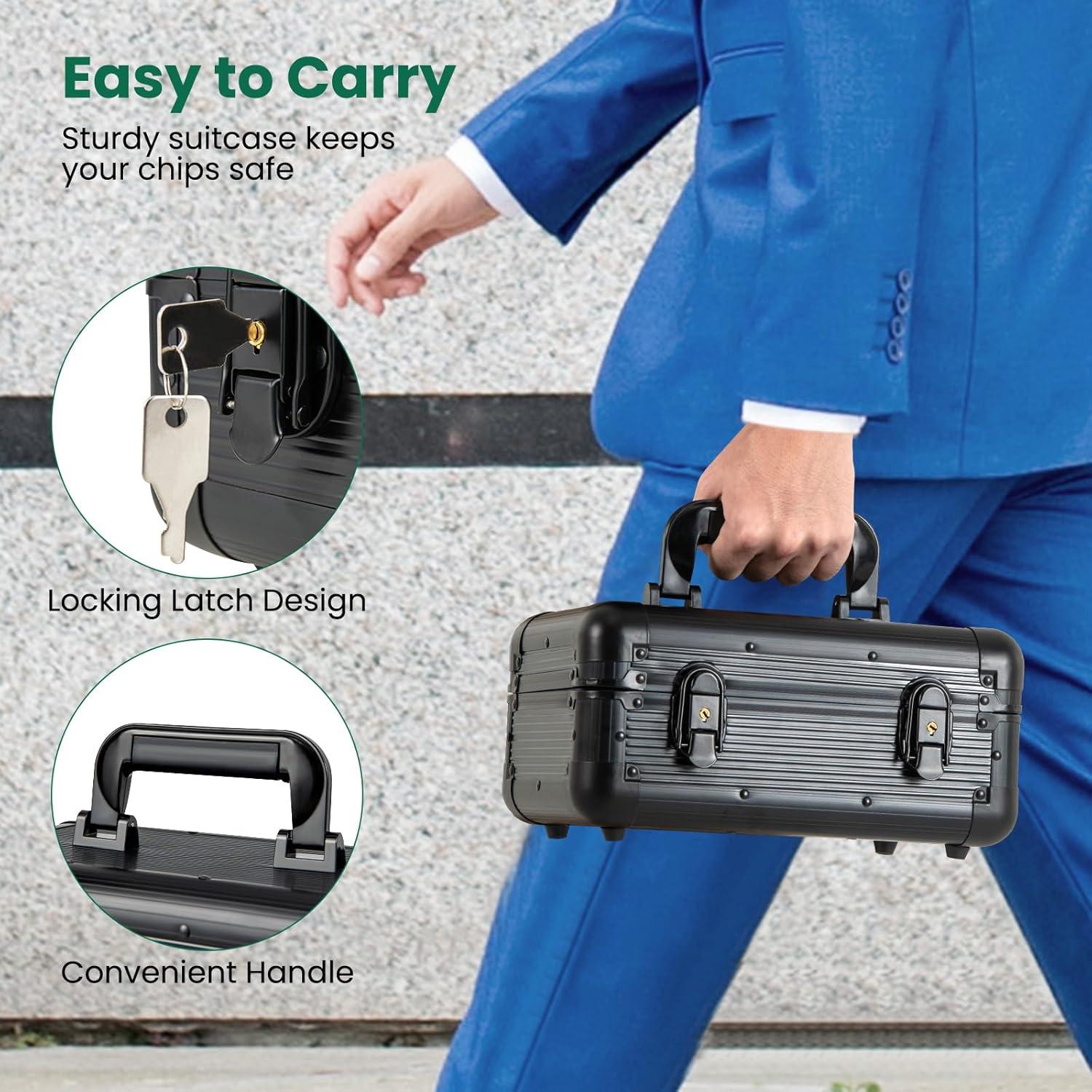 Conjunto de Fichas de Póker Goplus 300 PCS con Estuche