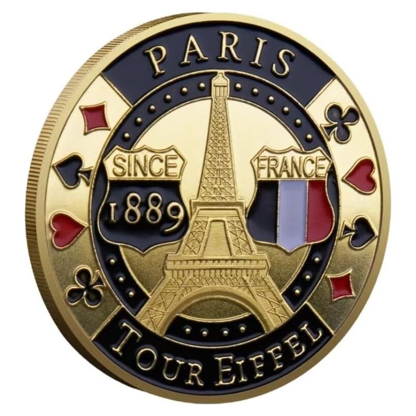 Moneda Guardacartas de Póker YIQILAFADA - 40 mm - Buena Suerte