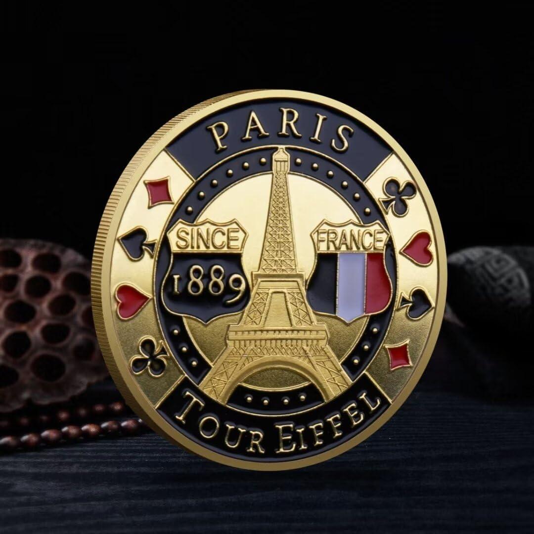 Moneda Guardacartas de Póker YIQILAFADA - 40 mm - Buena Suerte