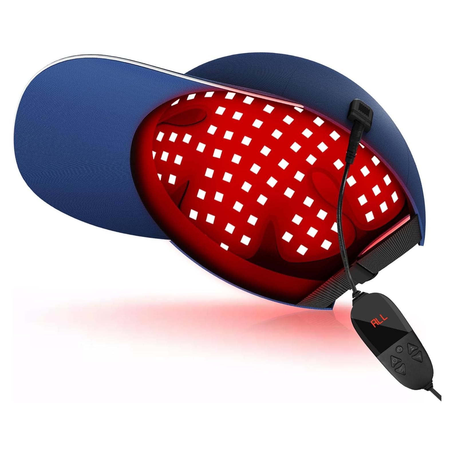 Gorro de Luz Roja YIPFREE Ajustable 630nm 850nm 940nm