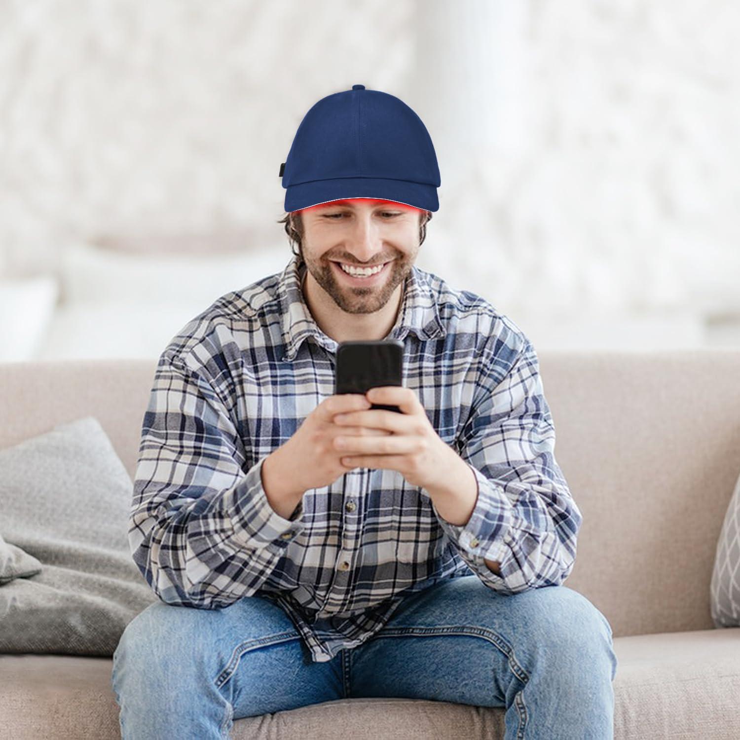 Gorro de Luz Roja YIPFREE Ajustable 630nm 850nm 940nm