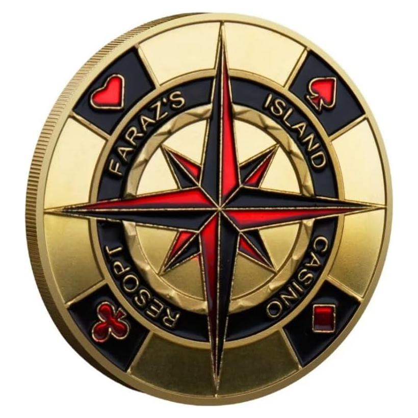 Moneda Coleccionable YIQILAFADA Guardacartas Poker 40 mm