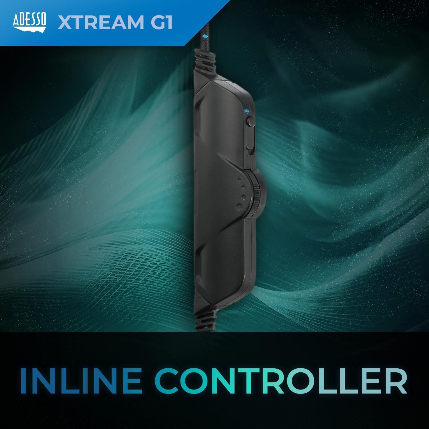 Auriculares Gaming Adesso Xtream G1 con Micrófono y LED