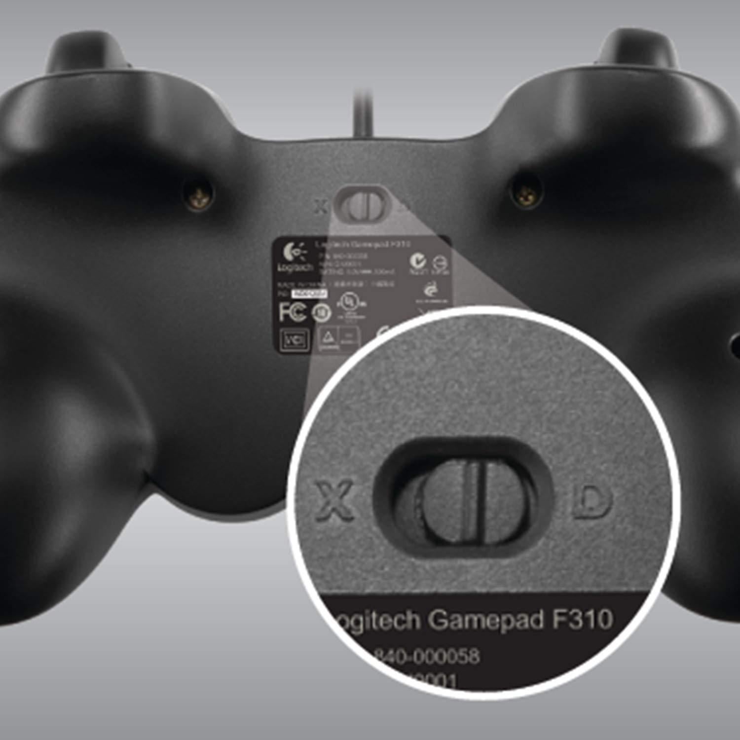Gamepad Logitech G F310 con cable D-pad flotante PC