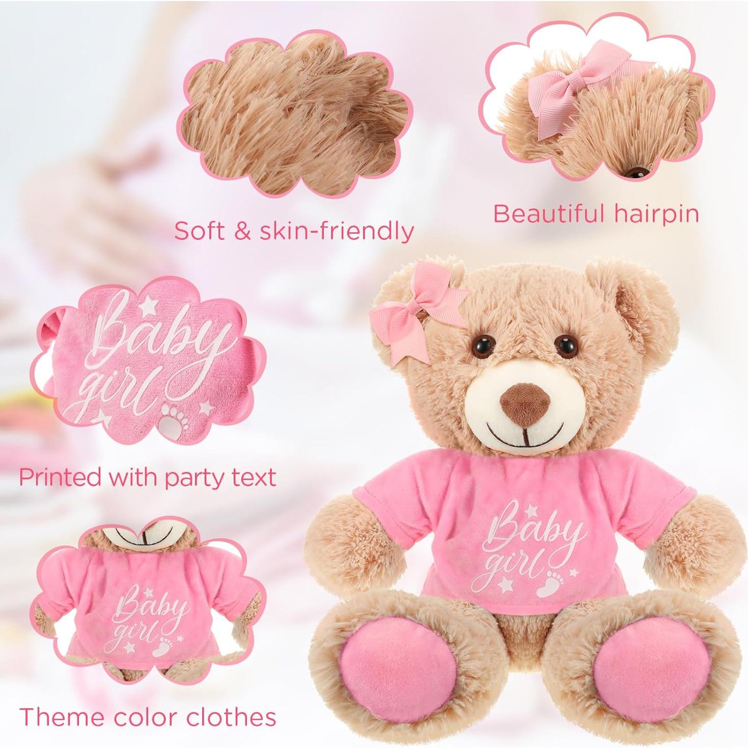 Ositos de Peluche Lenwen 10 Pcs 35,56 cm para Baby Shower