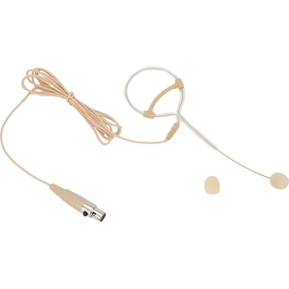 Micrófono de Diadema Beige con Conector 3.5mm y XLR