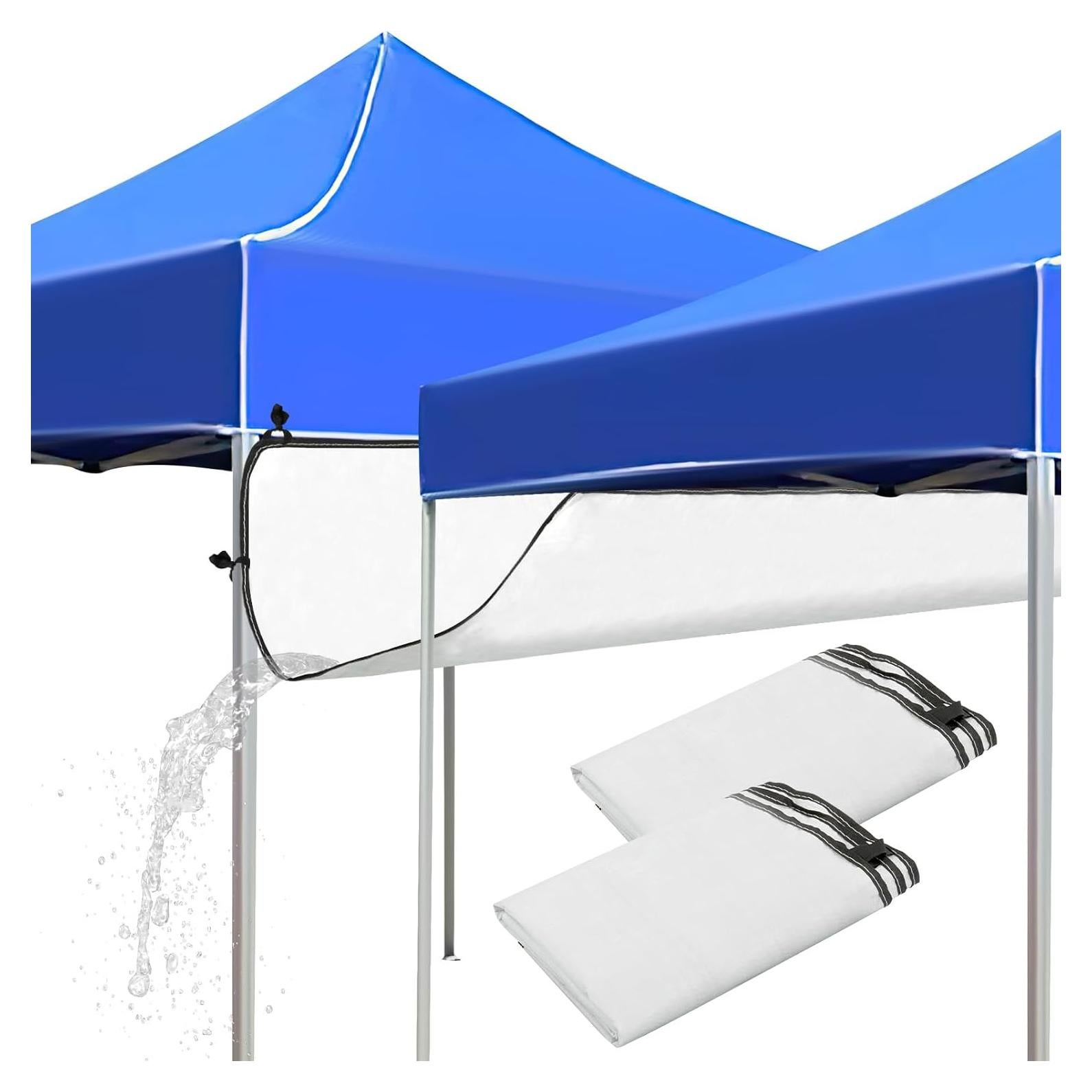 Canalones de Lluvia para Carpa Plegable HFYZZ 2 Pcs 304.8 cm