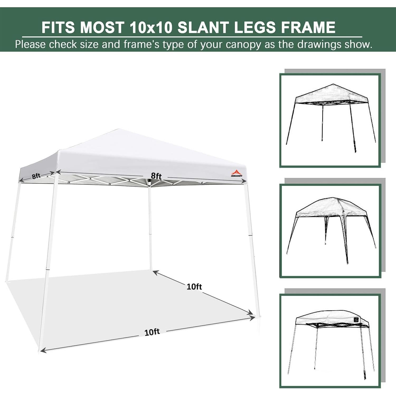 Paredes Laterales Grises JANCANOPY para Carpa 10x10 Pies
