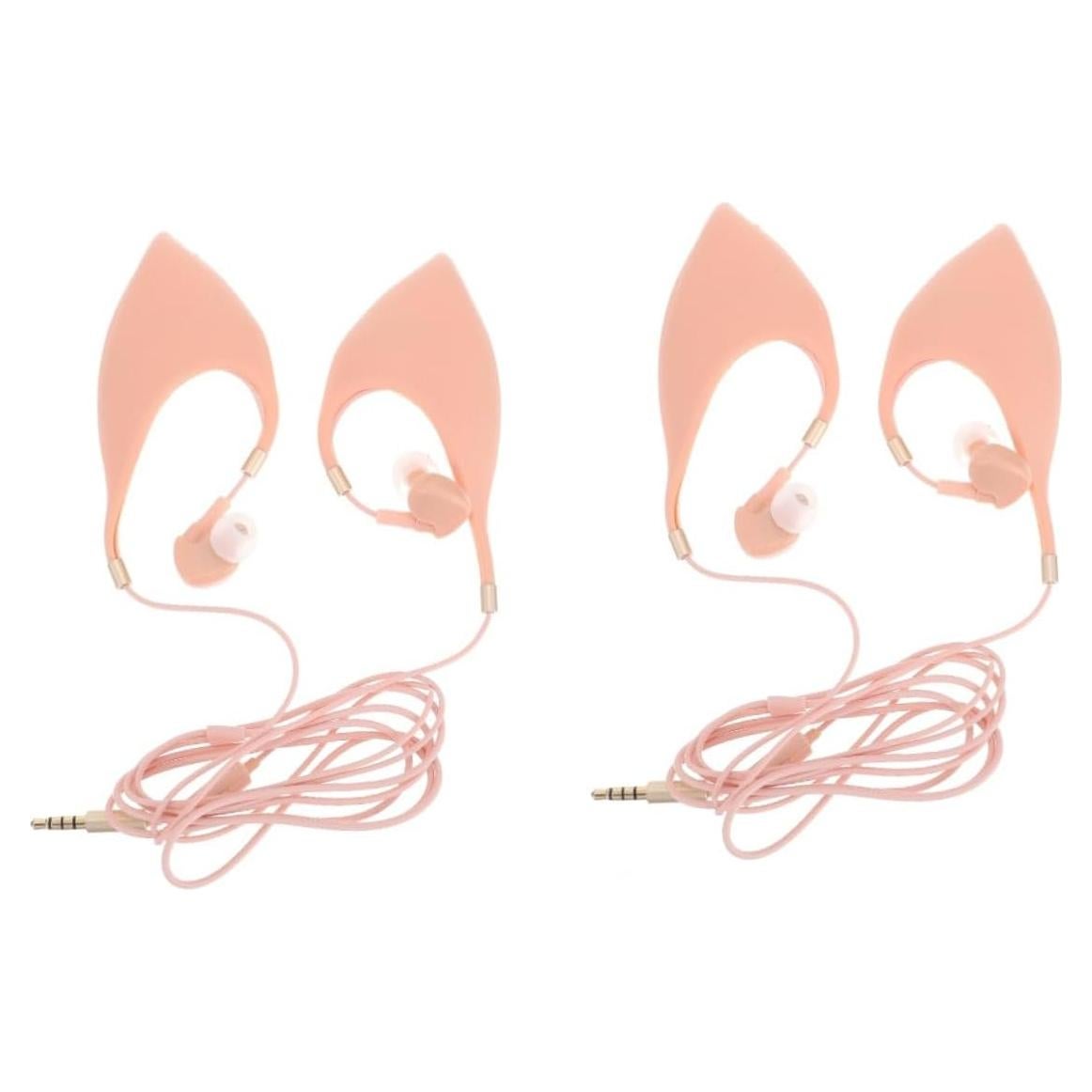 Auriculares con Cable Mikikit 2pcs con Micrófono Beige