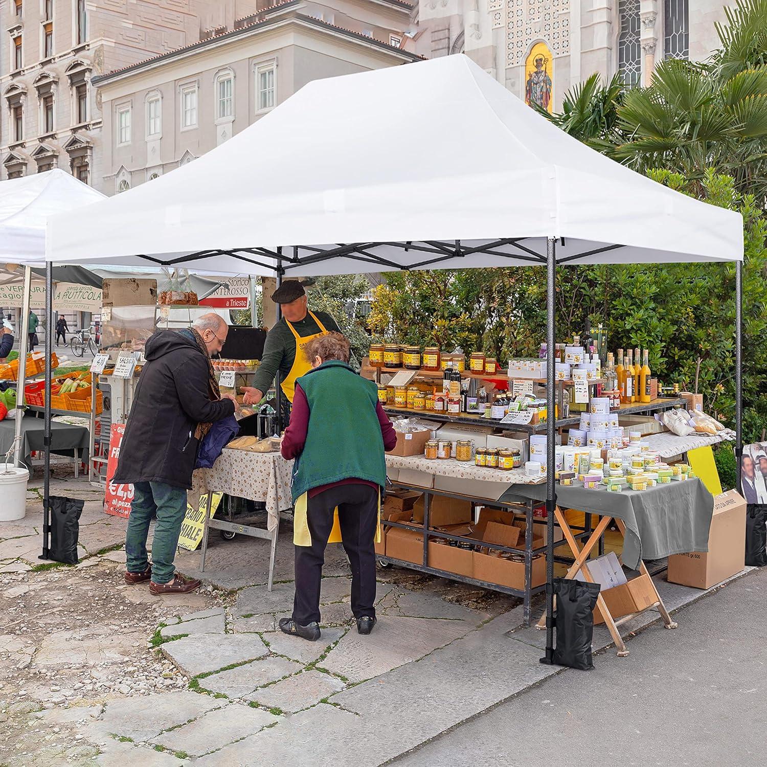 Carpa Plegable Topeakmart 3x4.5m Resistente al Agua para Exterior