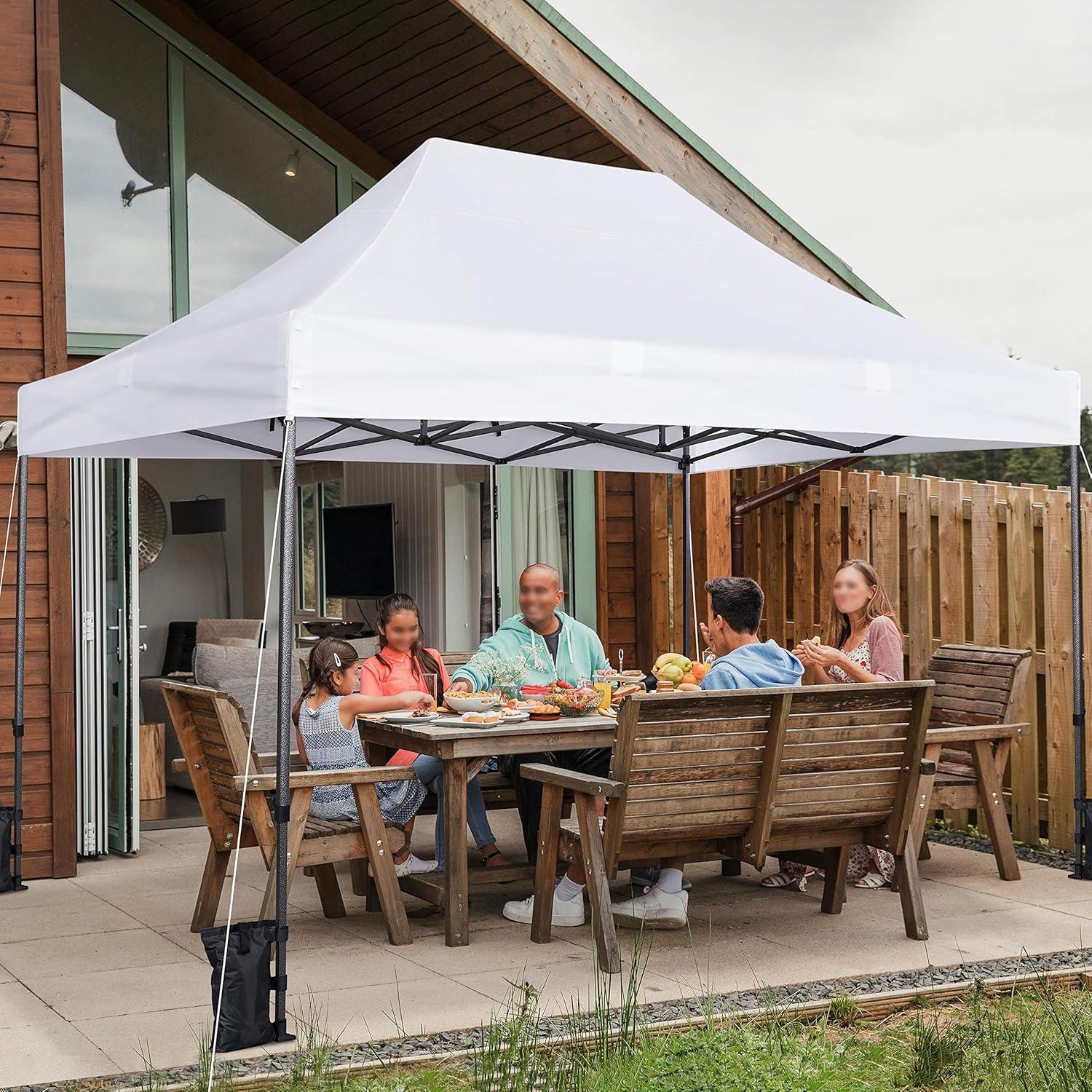 Carpa Plegable Topeakmart 3x4.5m Resistente al Agua para Exterior