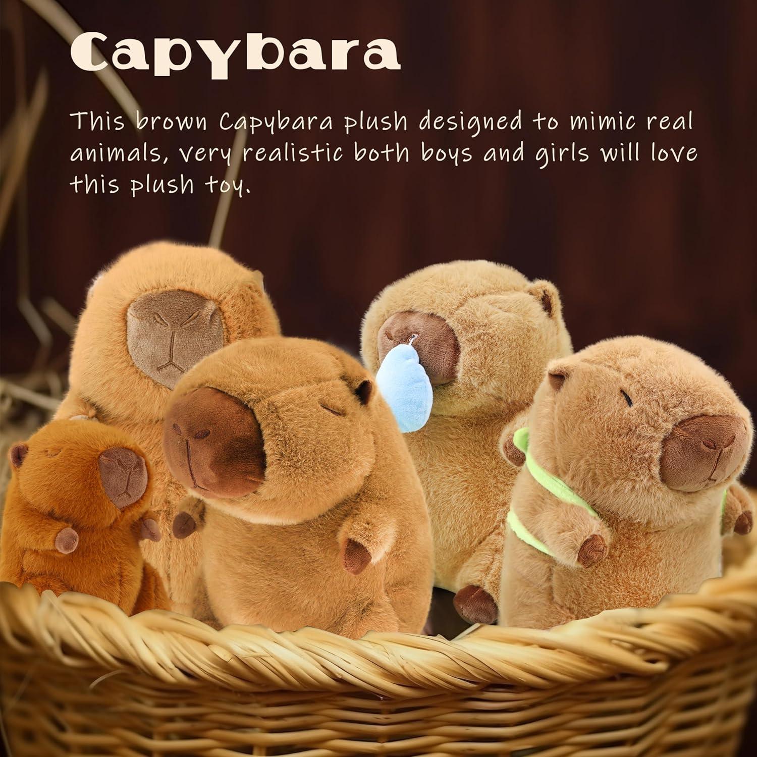 Peluche Capibara Marrón TXDRRA 30 cm Suave y Adorable