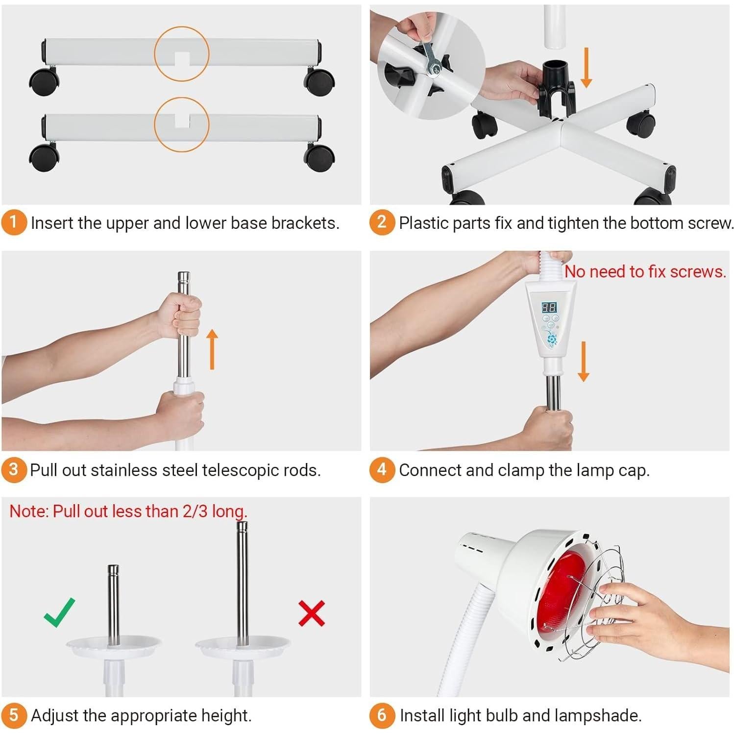 Lámpara Infrarroja Hoakya 275W Ajustable para Terapia